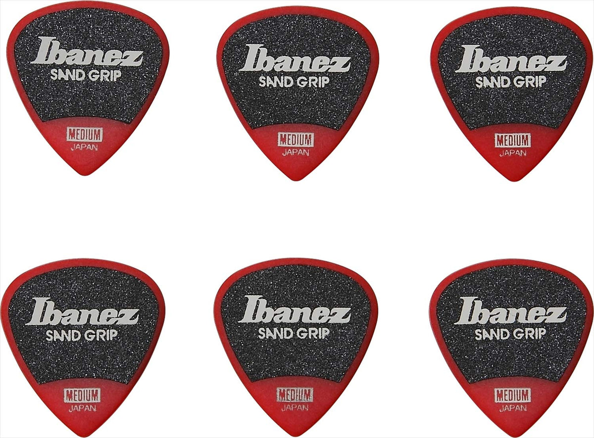 Ibanez Grip Wizard Series Sand Grip Pick Pa16Msg Rd Red With Anti Slip Material