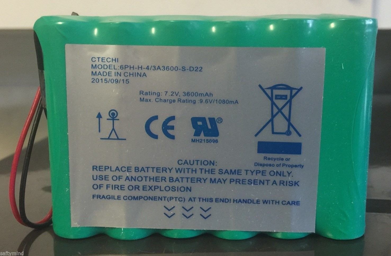 Dsc Impassa 9057 Battery 6Ph H 4/3A3600 S D22 7.2 V 3600Mah, 2015