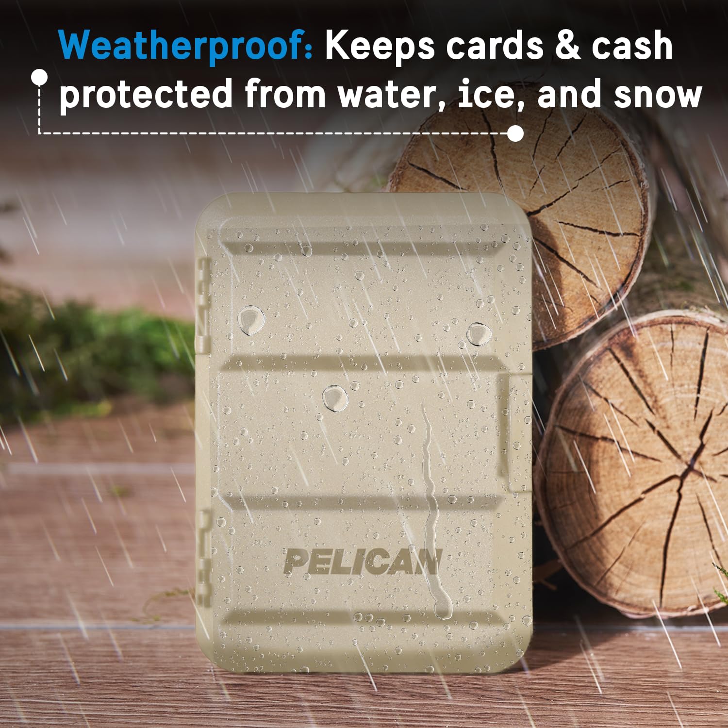 Pelican Magsafe Wallet For Iphone | Heavy Duty Mil Std Snap On Iphone Magnetic Wallet & Phone Card Holder | Detachable & Slim Ha