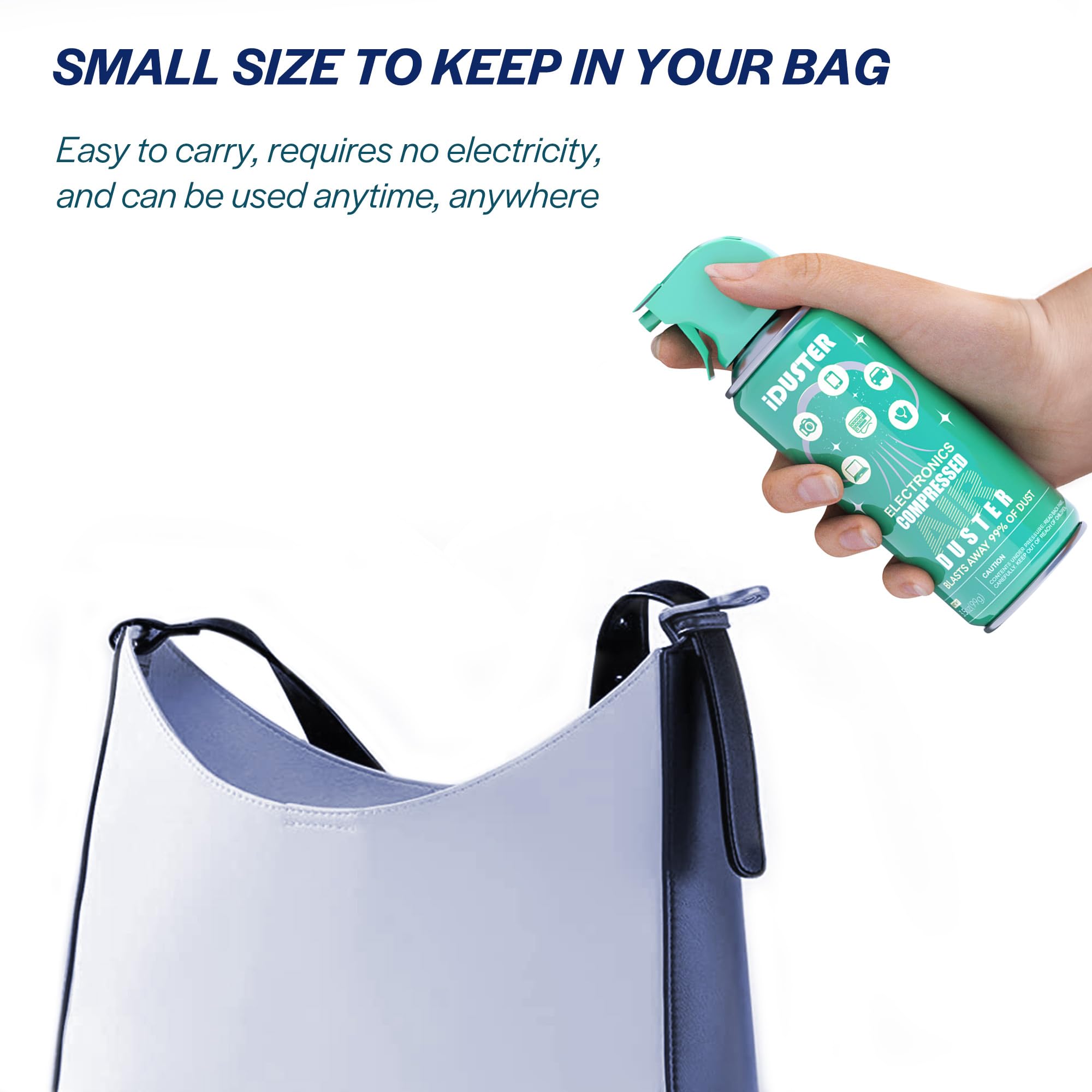 Compressed Canned Air Duster For Computer   Iduster Air Duster Compressed Air Can, 1Pcs(3.5Oz)