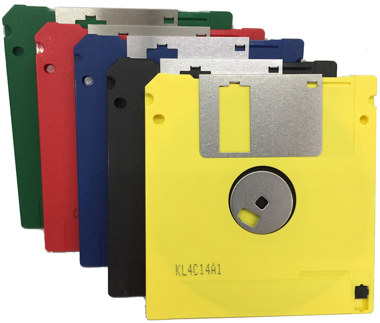 3.5'' Dd2 720Kb Unformatted Floopy Disks Diskettes (50 Bulk Pack, Assorted Rainbow Colors)
