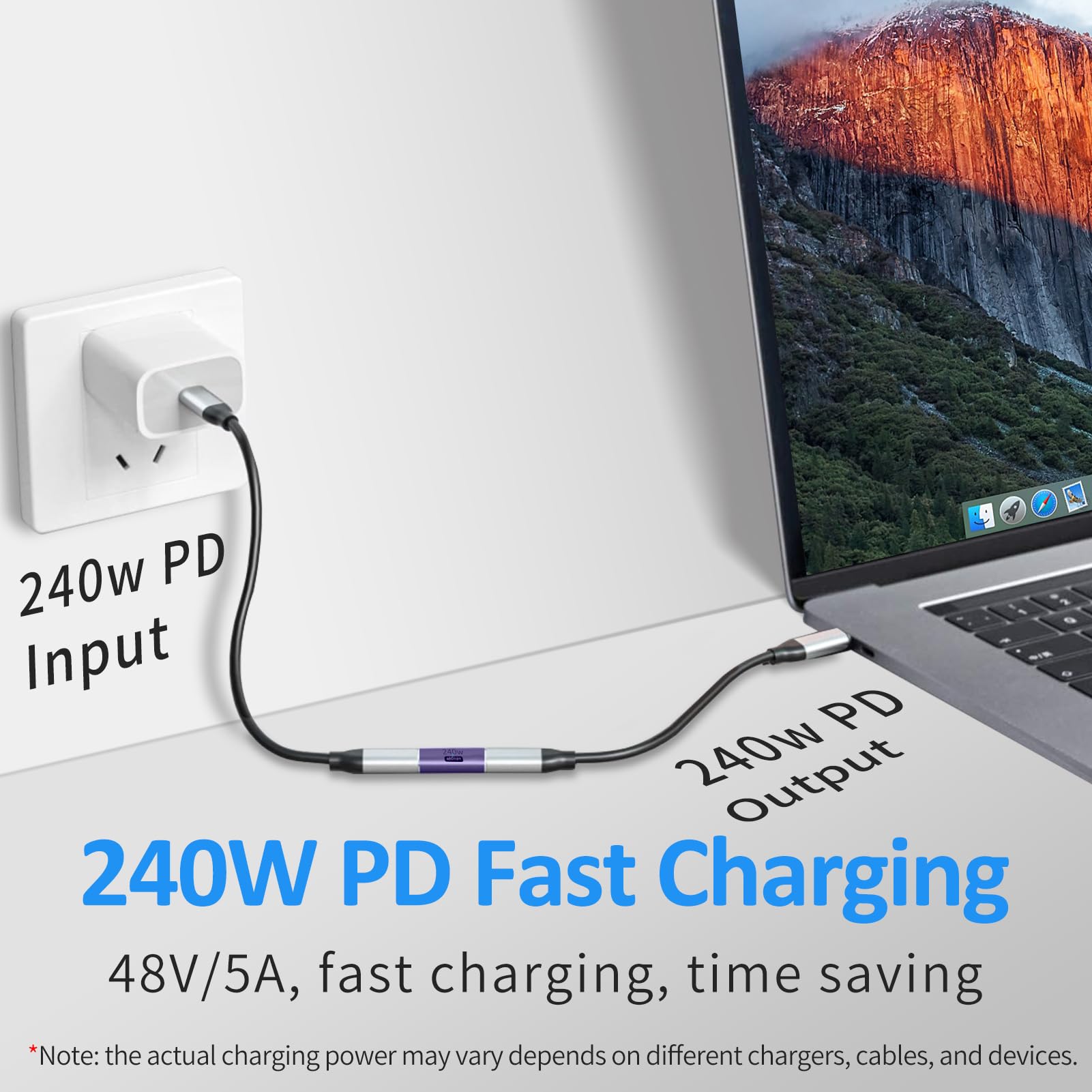 Talmosal Usb C Coupler 2Pack, 40Gbps Usb C Female To Female Adapter 240W Usb 4 Coupler Type C Coupler 8K@60Hz, 5K@60Hz, 4K@120Hz