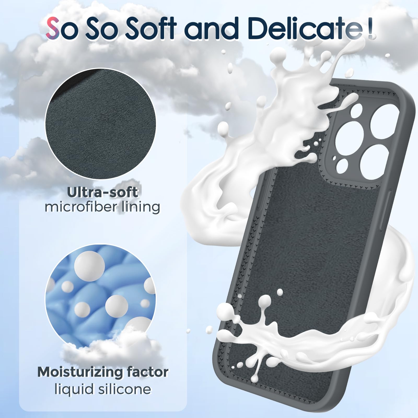 Kmambag Mag Ring Designed For Iphone 15 Pro Case, Liquid Silicone [Moisturizing Factor] Extreme Soft Slim Phone Case With Stand