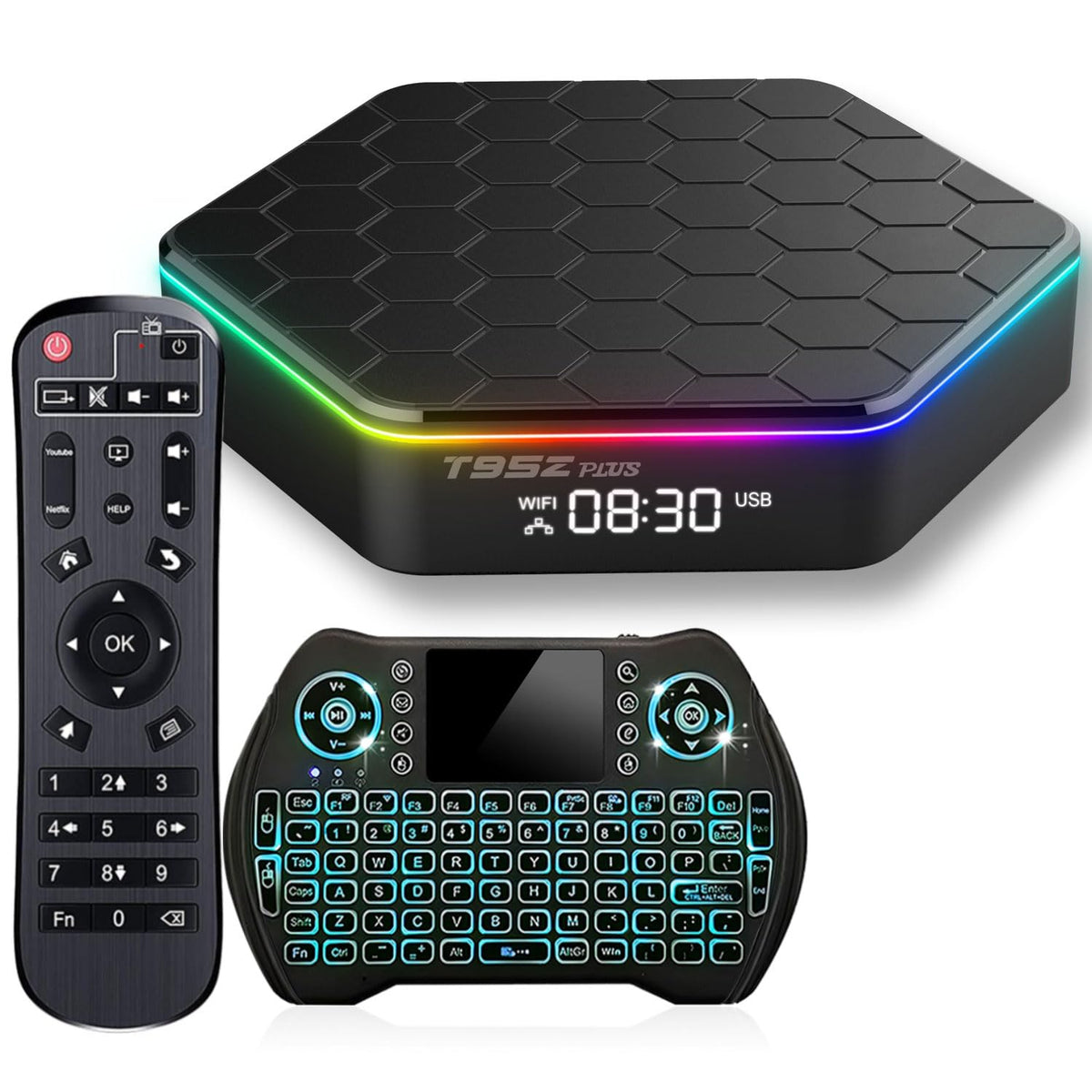 2024 Android Tv Box 12.0 4Gb Ram 64Gb Rom 6K 4K Wi-Fi 6 Tv Box Android, T95Z Plus Android Tv Box H618 Chip Support Dual-Wifi 2.4
