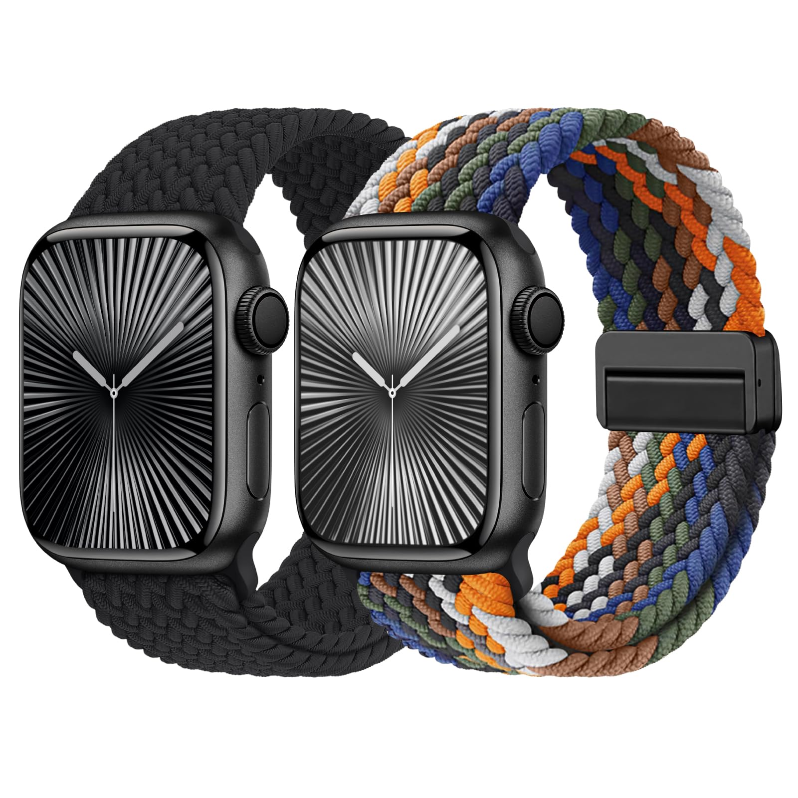 Braided Stretchy Bands With Magnetic Clasp Compatible For Apple Watch Band 38Mm 40Mm 41Mm 42Mm 44Mm 45Mm 46Mm 49Mm Women Men, So