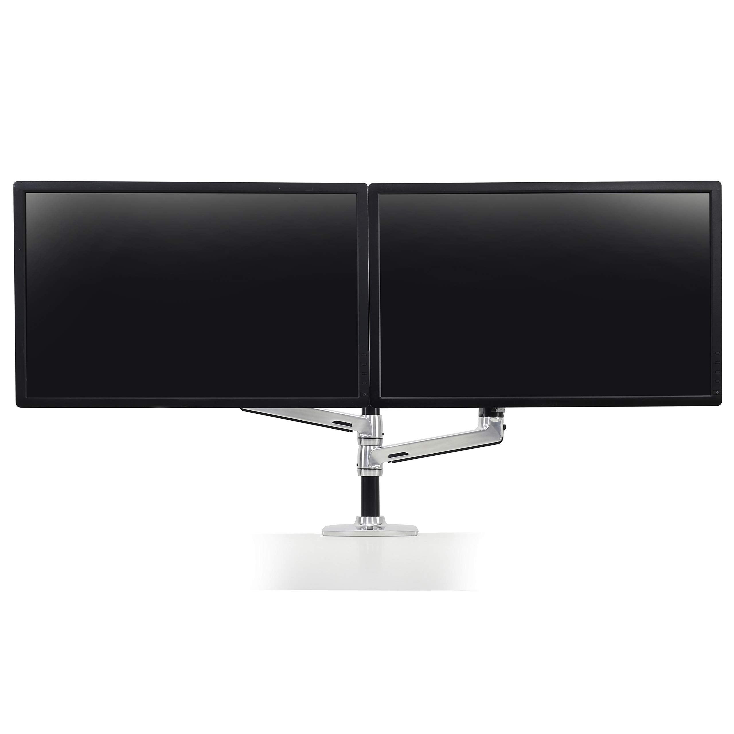 Ergotron � LX Vertical Stacking Dual Monitor Arm, VESA Desk Mount � for 2 Monitors Up to 24 Inches, 7 to 20 lbs Each � Polished Aluminum