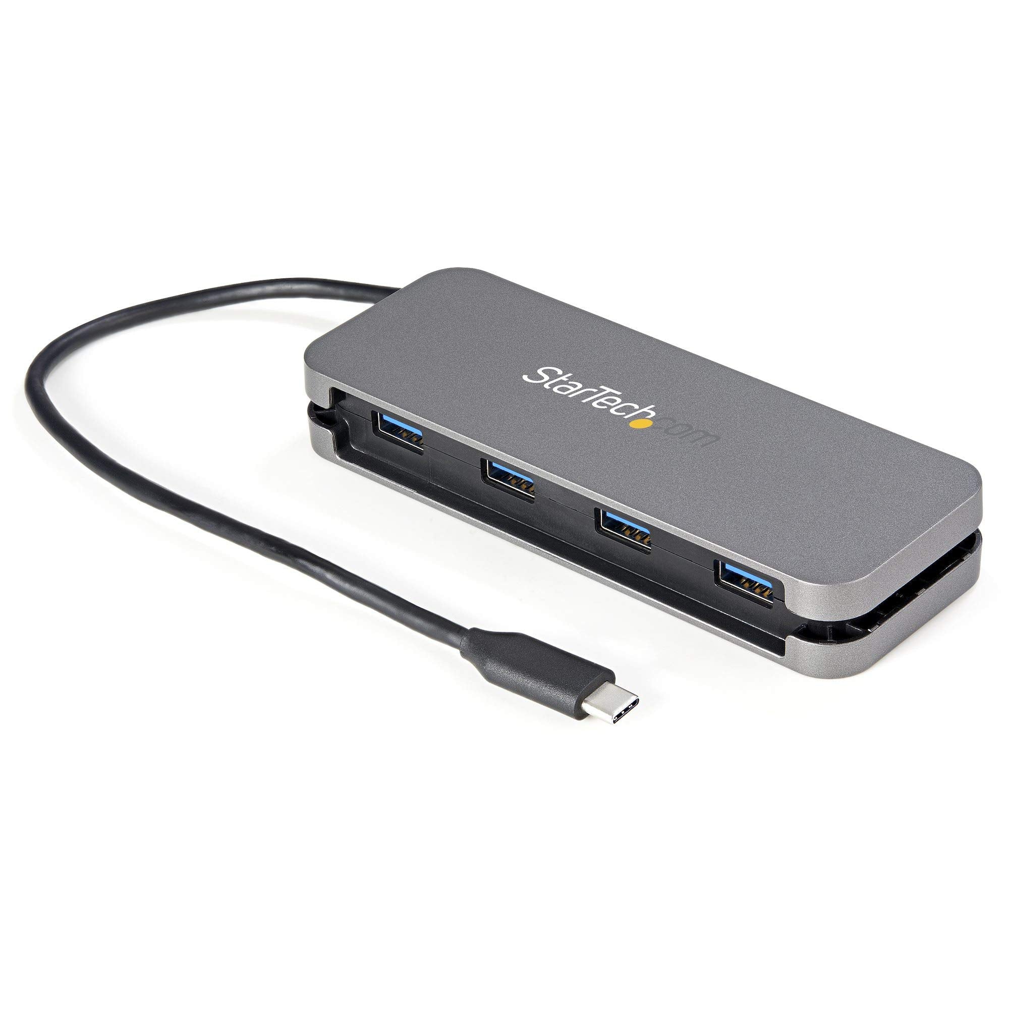 StarTech.com 4 Port USB C Hub - 4X USB-A - 5Gbps USB 3.0 Type-C Hub (USB 3.2/3.1 Gen 1) - Bus Powered Portable USB-C to USB-A Ad
