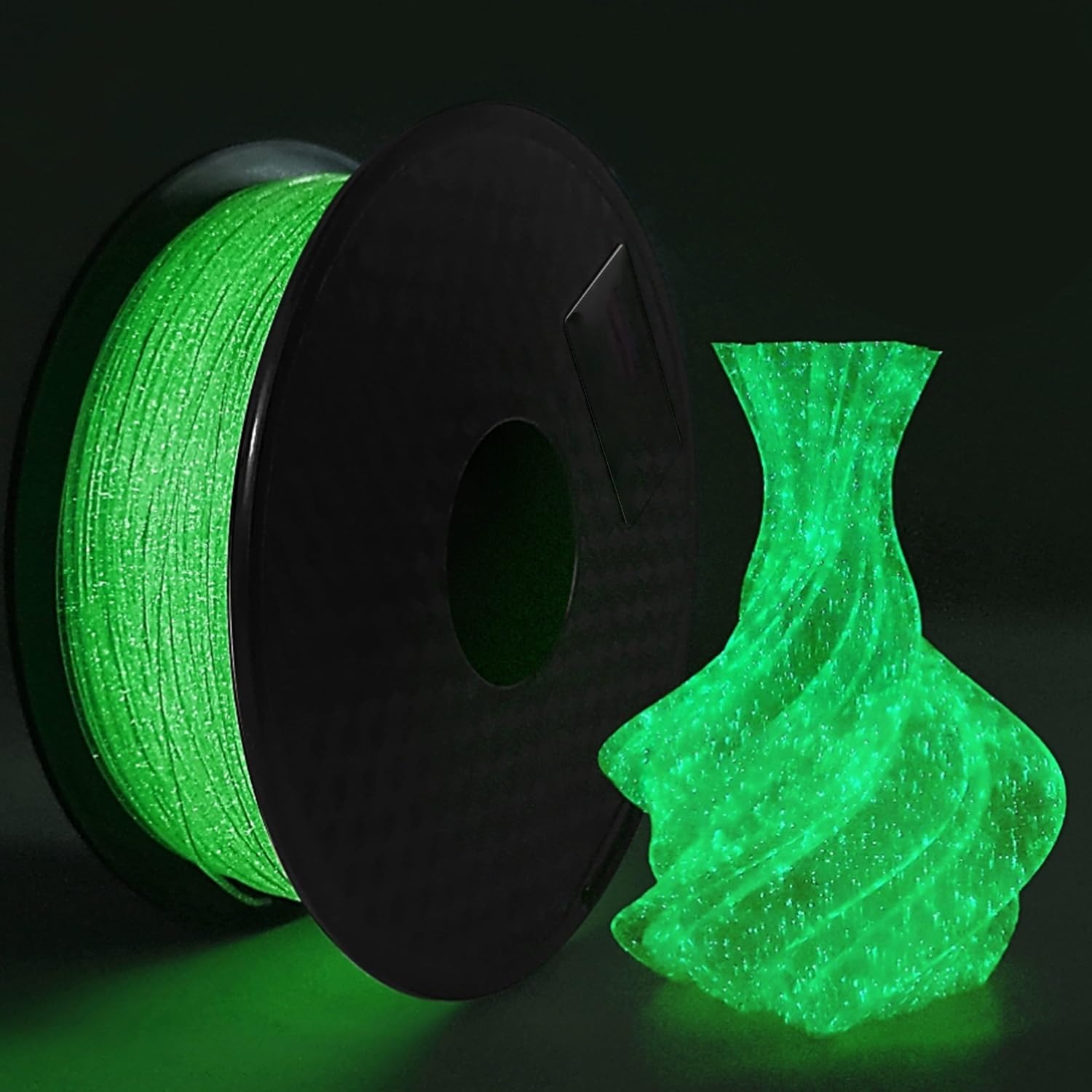 Glow in The Dark Spot PLA 3D Printer Filament 1.75mm Filajoy3D 3D Printing Filament 250g Dimensional Accuracy +/- 0.03mm for Mos