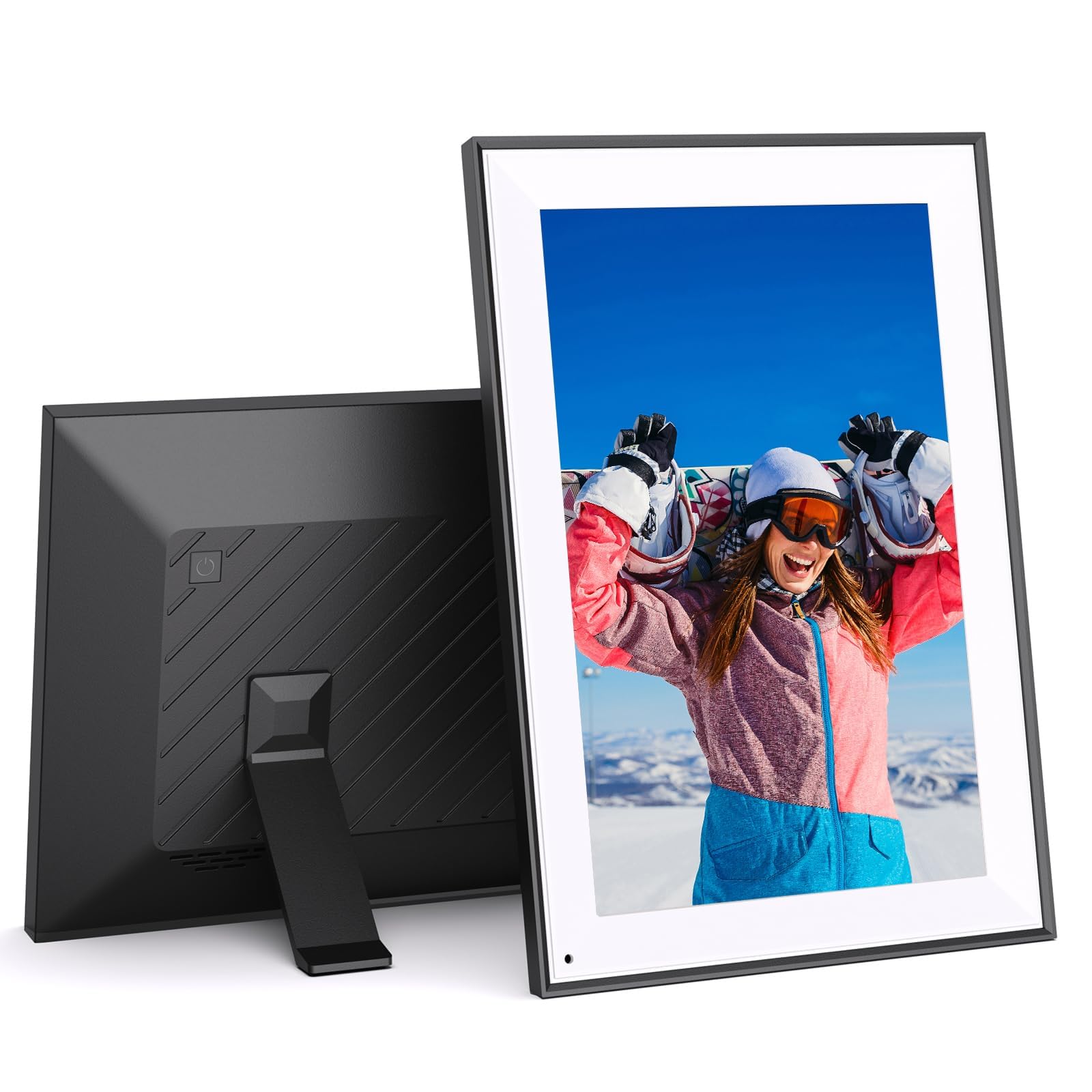 Digital Photo Frame 10.1'' Smart Digital Picture Frame   Ips Touch Screen, Auto Rotate, Slideshow, Load Photo Video From Phone T