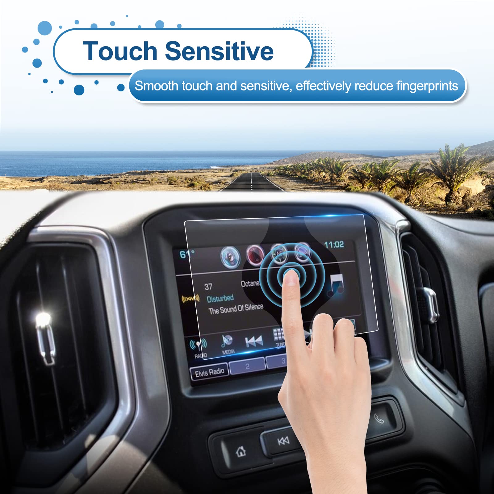 Coleya 2022 2023 2024 Sierra 1500/2500Hd/3500Hd Screen Protector For Gmc Sierra (Pro) 7 Inch Touch Screen, For 2014 2021 Gmc Sie