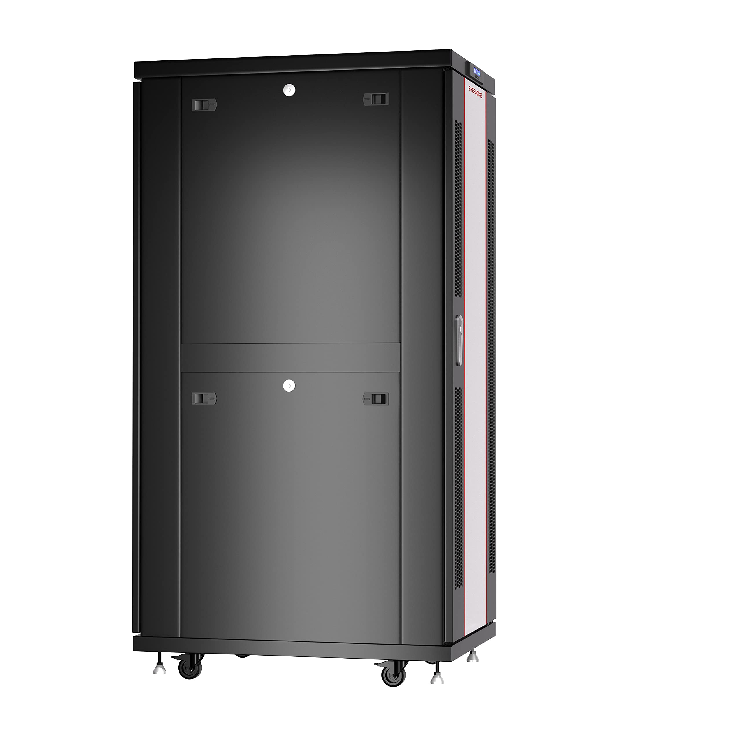Sysracks Server Rack Network Cabinet Locking Deep Server Cabinet 32 Inch Depth Floor Network Rack On Wheels� Portable Computer Cabinet (32U (24' W X32 D X67))