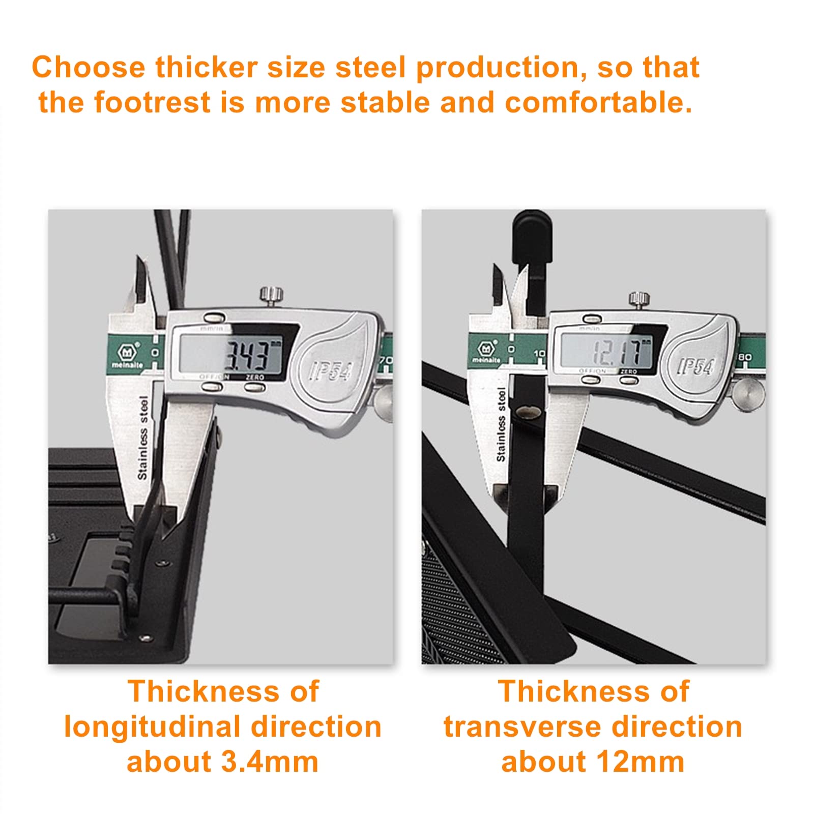 Miwayer Guitar Foot Rest 6 Position Height Adjustable Rubber End Caps And Non Slip Rubber Padfor Com Fortable And Solid Support