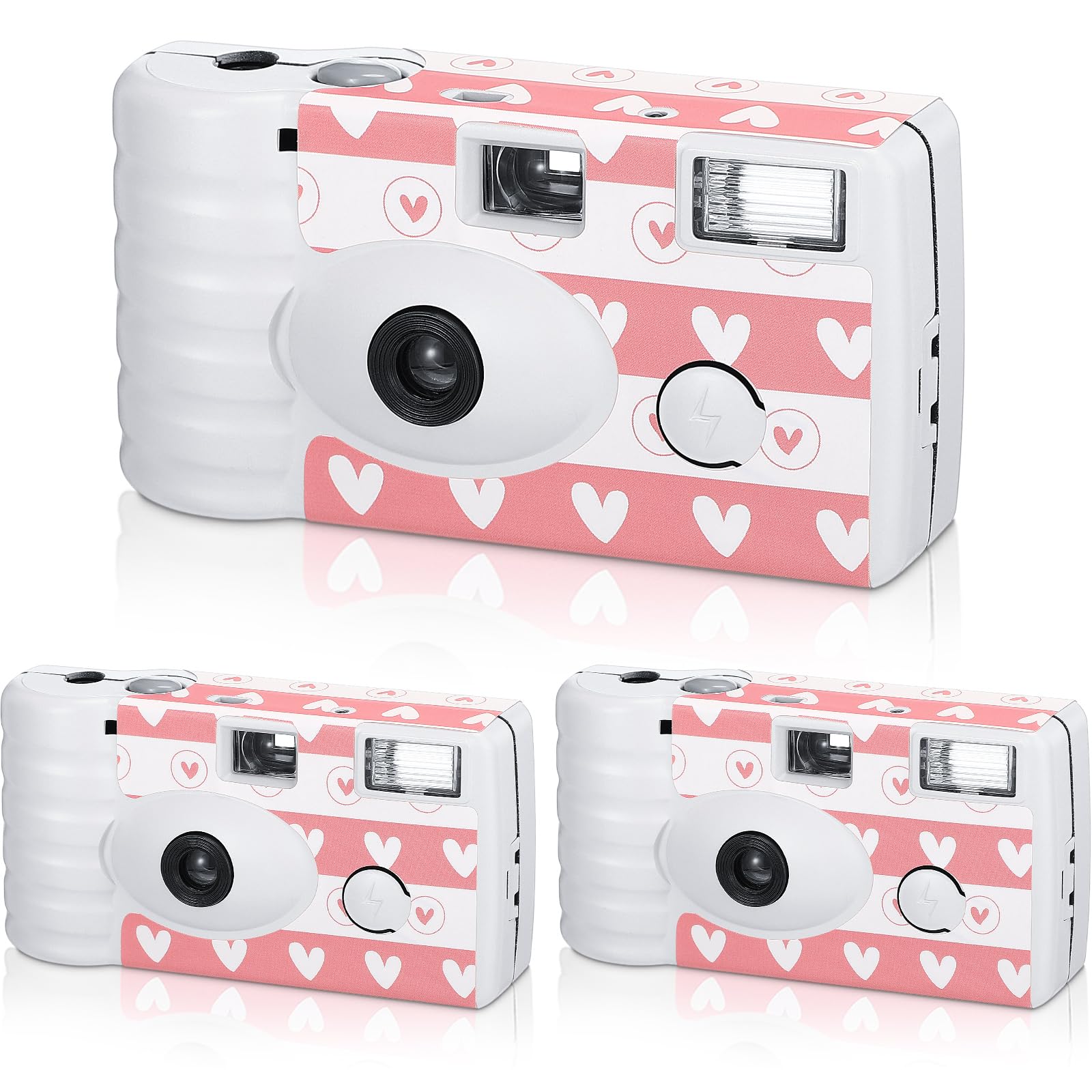 3 Pack Disposable Camera For Wedding Simple Use Color Film Camera With Flash Disposable Cameras One Time Camera For Gathering We