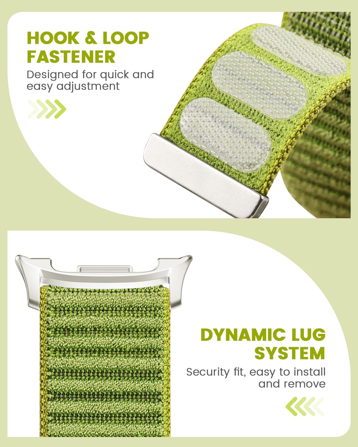 Nylon Loop Sport Band Compatible With Samsung Galaxy Watch 8 40Mm/44Mm, 2025 Soft Adjustable Replacement Strap For Galaxy Watch