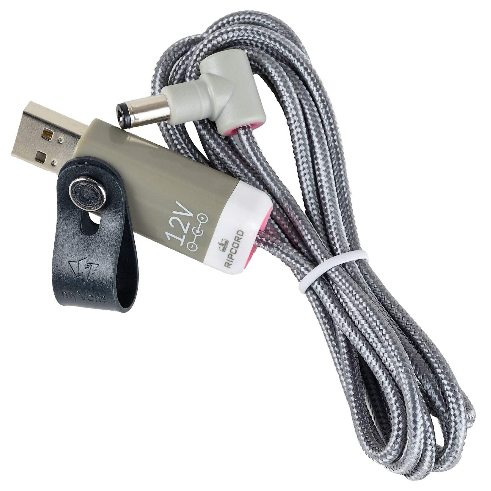 myVolts Ripcord USB to 12V DC Power Cable Compatible with Elektron Octatrack MKII Sampler