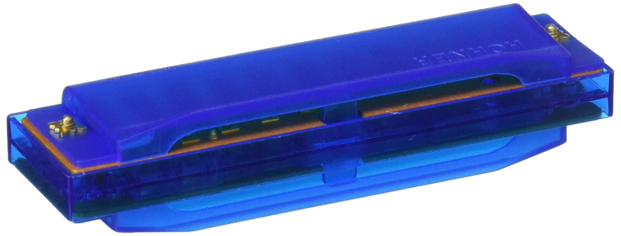 Clearly Colorful Translucent Harmonica, Blue