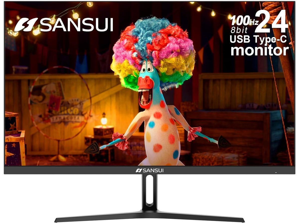 Sansui Monitor 24 Inch 100Hz Usb Type C Computer Monitor?Fhd 1080P Pc ...