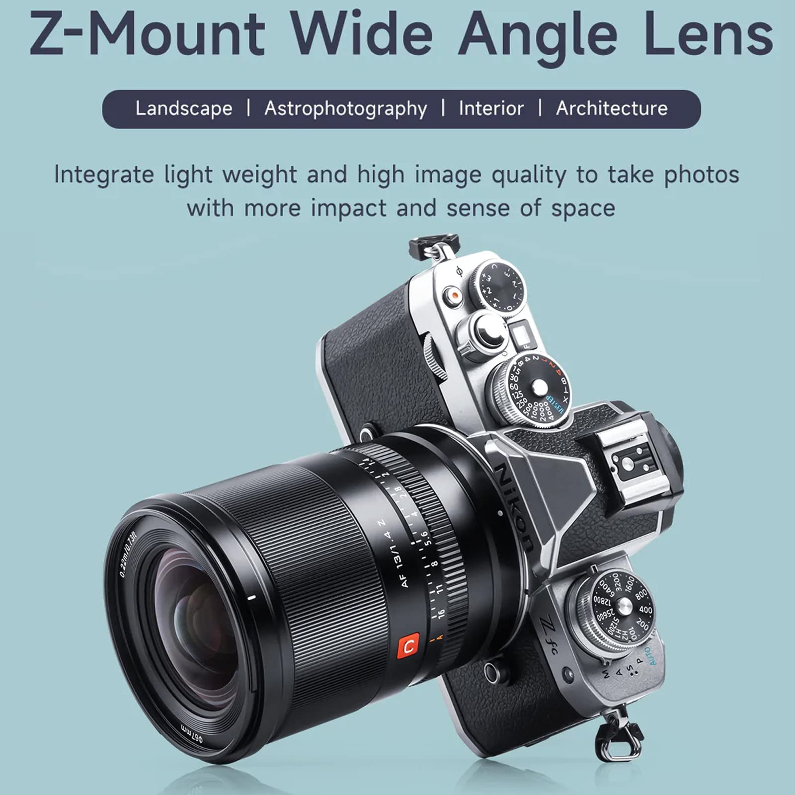 Viltrox 13Mm F/1.4 F1.4 Z-Mount Aps-C Lens, Ultra Wide Angle Autofocus Prime Lens For Nikon Z-Mount Camera Z5 Z50 Z6 Z6Ii Z7 Z7I