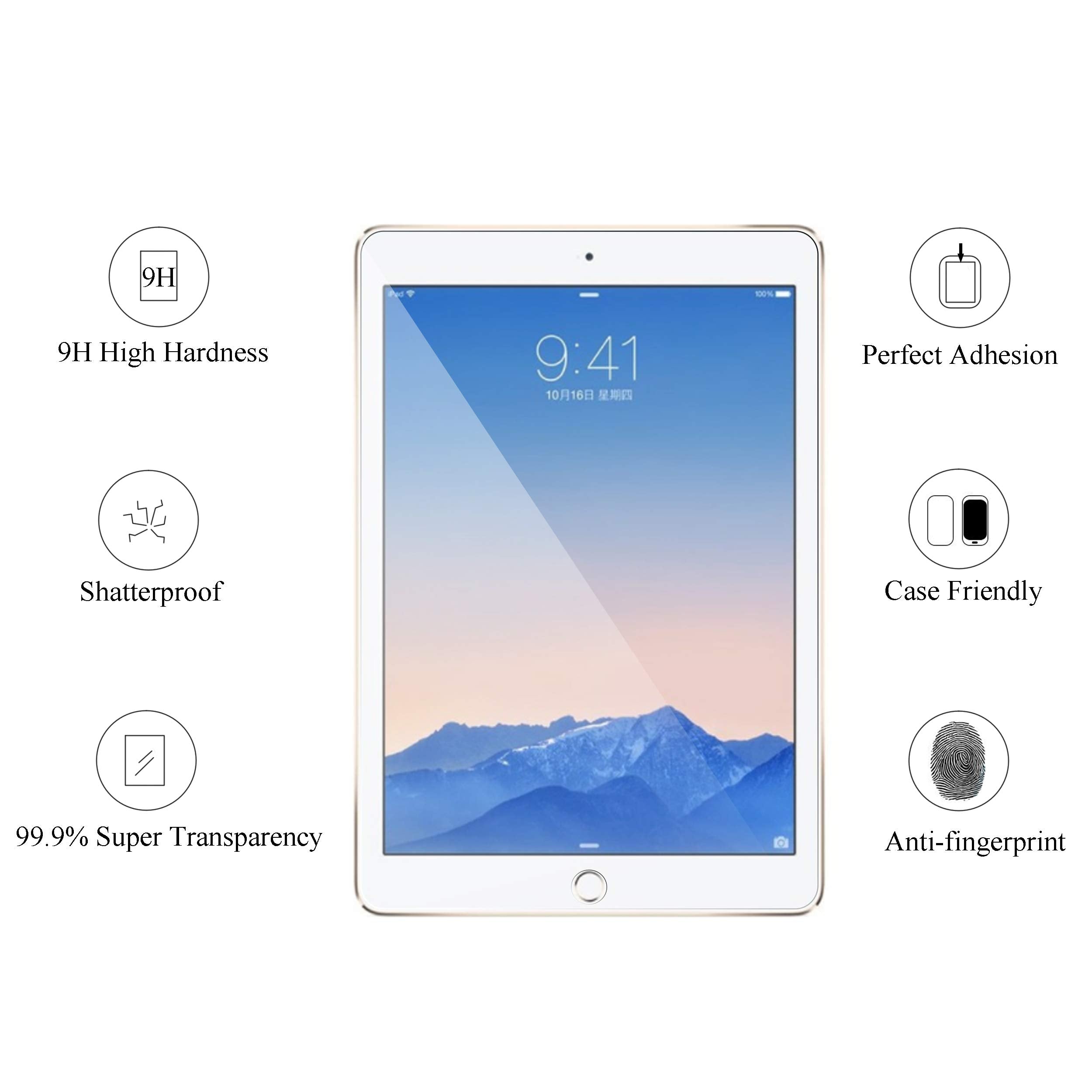 Ailun Screen Protector For Ipad (9.7-Inch,2018/2017 Model,6Th/5Th Generation),Ipad Air 1,Ipad Air 2,Ipad Pro 9.7-Inch 2016,Tempe