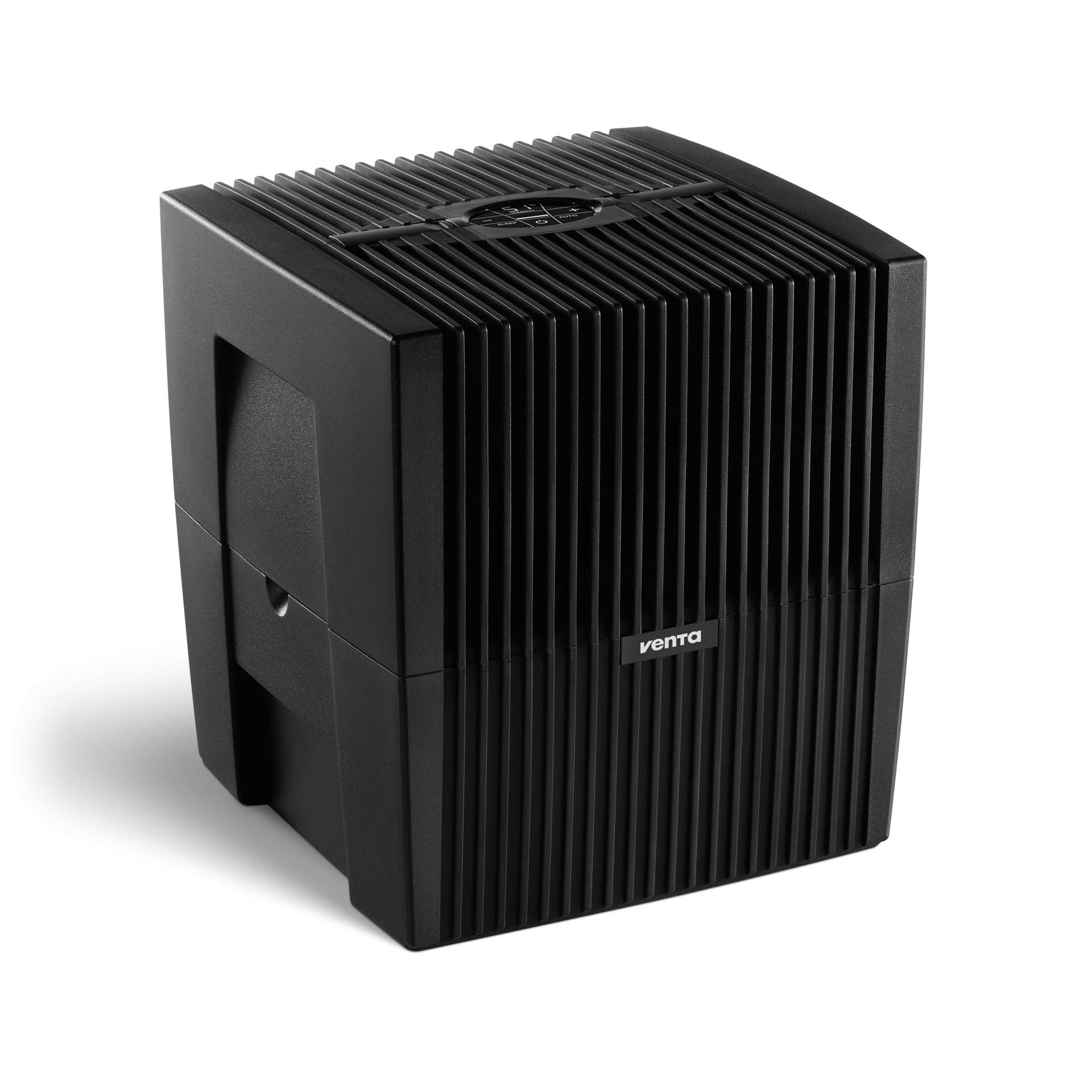 Venta LW25 Comfort Plus Humidifier in Black - Filter-Free Evaporative Humidifier for Spaces up to 485 ft