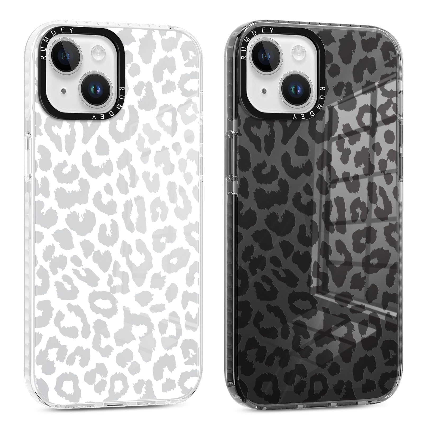 Rumdey 2 Pack Clear Bow Phone Case For Iphone 13 / Iphone 14 6.1 Inch, Cute Aesthetic Pattern Design Protective Soft Slim Shockp