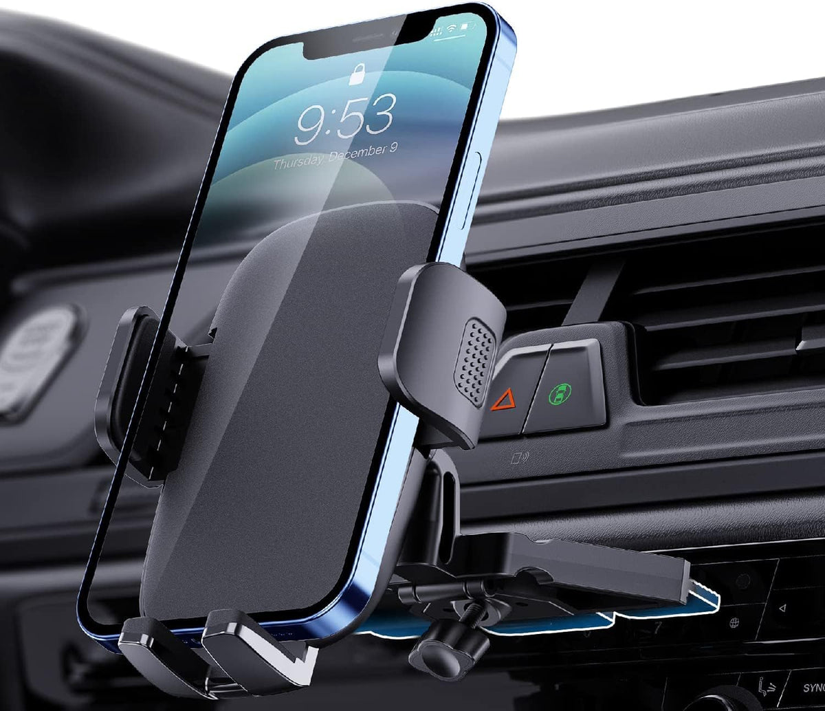 Ticilfo Phone Mount For Car Phone Holder Mount Upgraded Metal Cd Slot Phone Holder Car Cell Phone Holder Thick Cases Friendly Iphone Holder For Car Mount For Cd Player Fit For All Iphone Smartphone