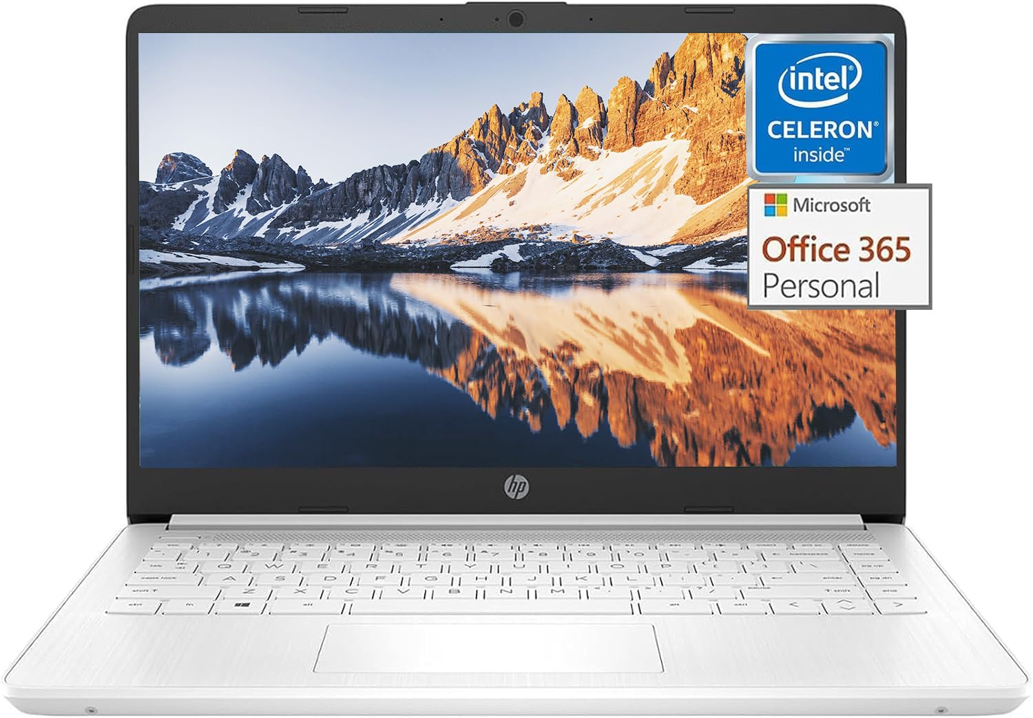 Hp 14 Inch Ultral Light Laptops For Business, College Students Laptop, Intel Celeron N4120, 16Gb Ram, 320Gb Storage(64Gb Emmc+25