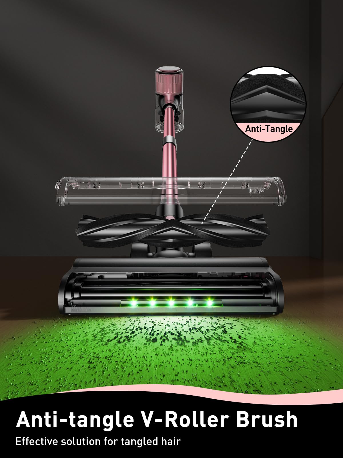 Vicease Cordless Vacuum Cleaner, 8 In 1 Powerful Suction Lightweight Vacuum Cleaner For Home, Led Display, 3 Suction Modes, 45Mi