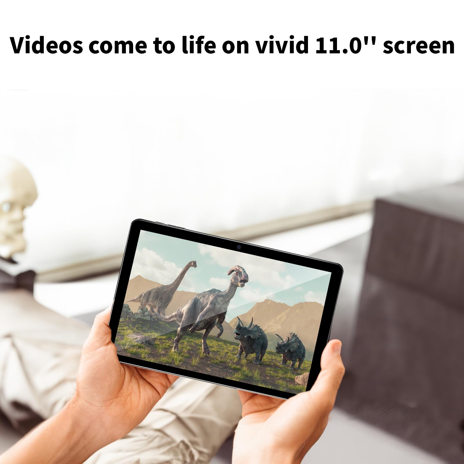 Android 14 Tablet 11Inch, Support Face Unlock, 18W Fast Charging, 12Gb+128Gb+512Gb Expand, Octa Core Cpu, 8000Mah Large Battery