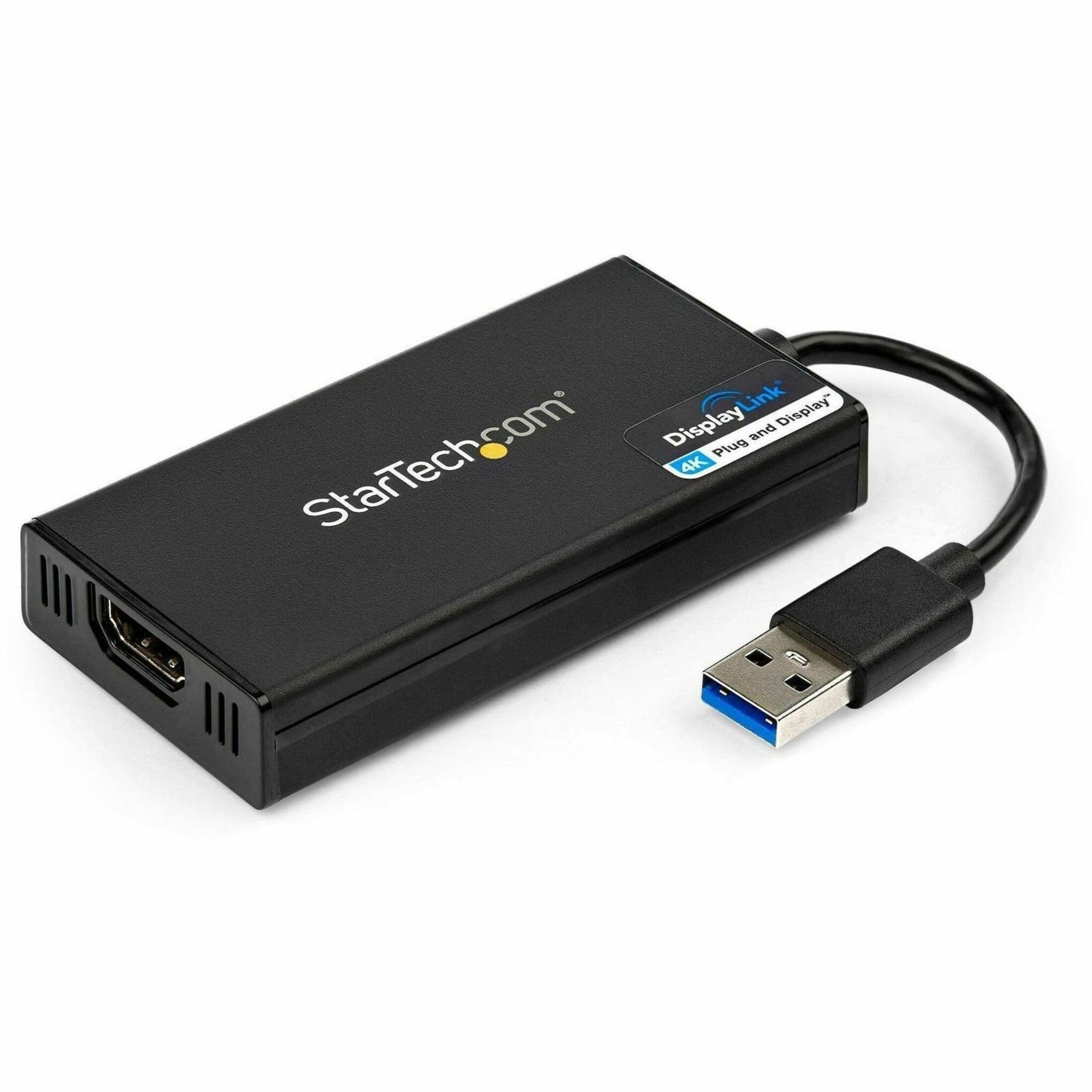 StarTech.com USB 3.0 to HDMI Adapter, 4K 30Hz UHD, USB to HDMI Display Adapter, External Adapter for Mac & Windows, TAA