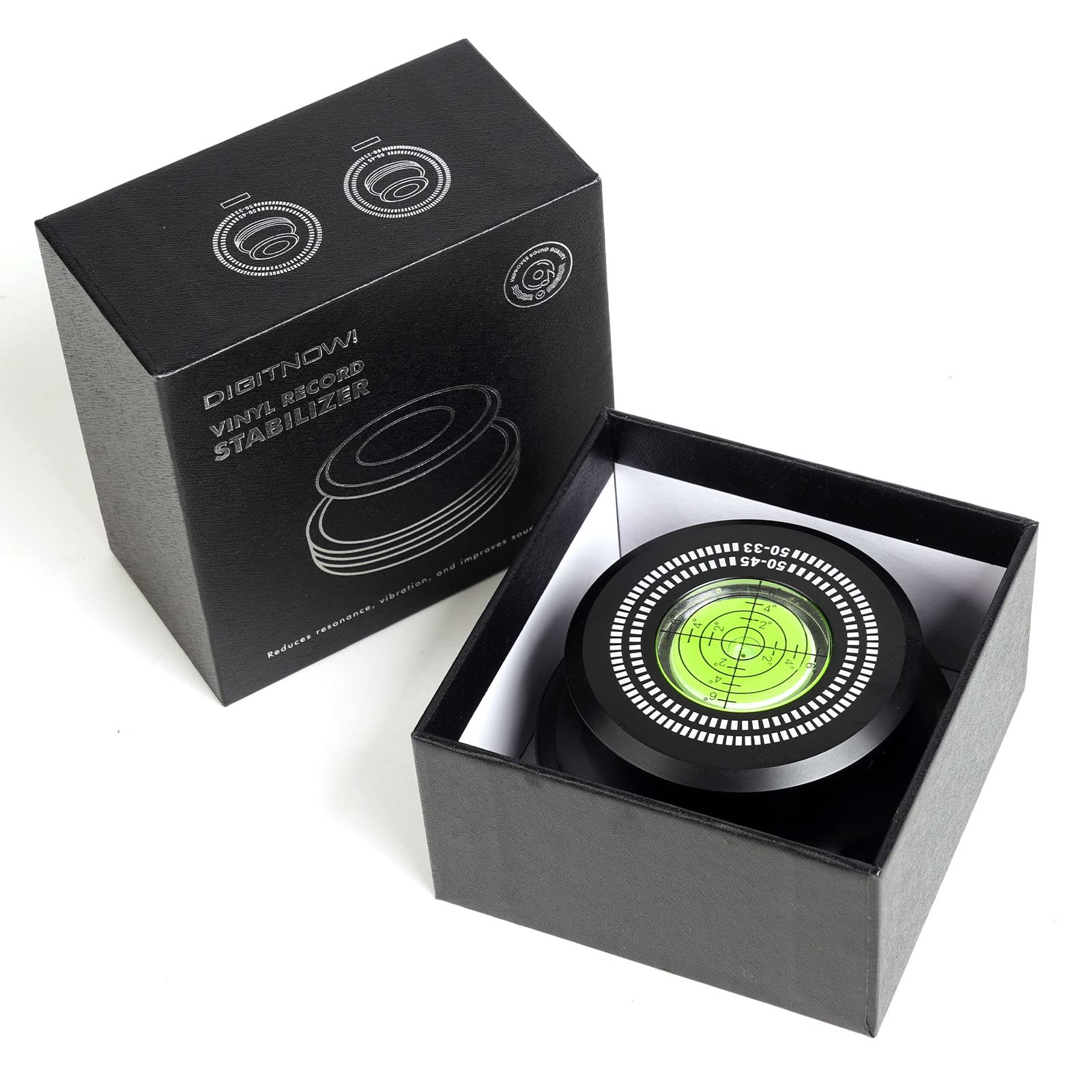 Kedok Record Weight Stabilizer, 50Hz Vinyl Turntable Clamp, 378G (13.3Oz) Record Clamp Phono Lp Disc Stabilizer Turntable Disc W