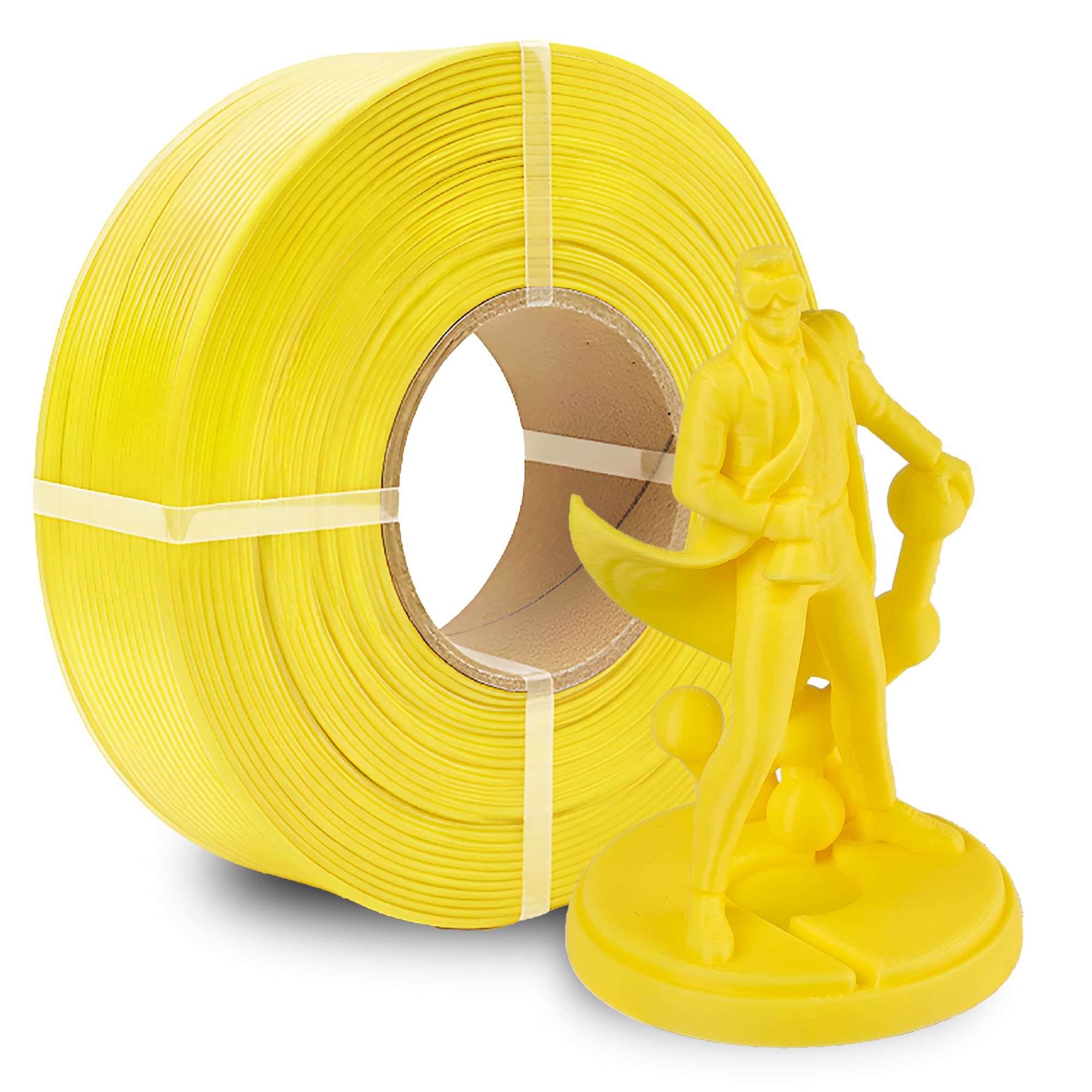 Polymaker Panchroma Refill Spool Yellow PLA 3D Printing Filament Refill, Compatible with All Reusable Spools and All Major FDM 3