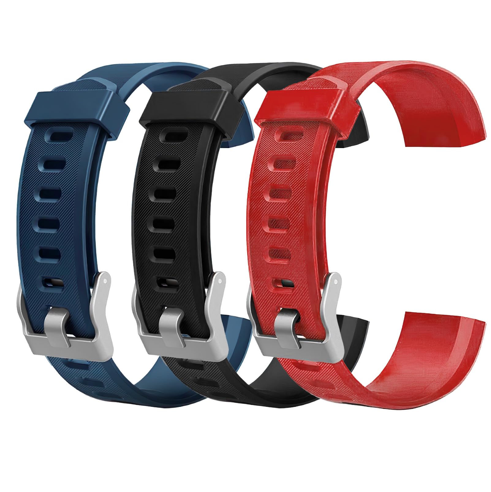 Hoeslaw Watch Bands Replacement For Id115Plus Hr, Very Fit Pro Activity Fitness Tracker Wrist Bands Set, Multicolor Veryfitpro S