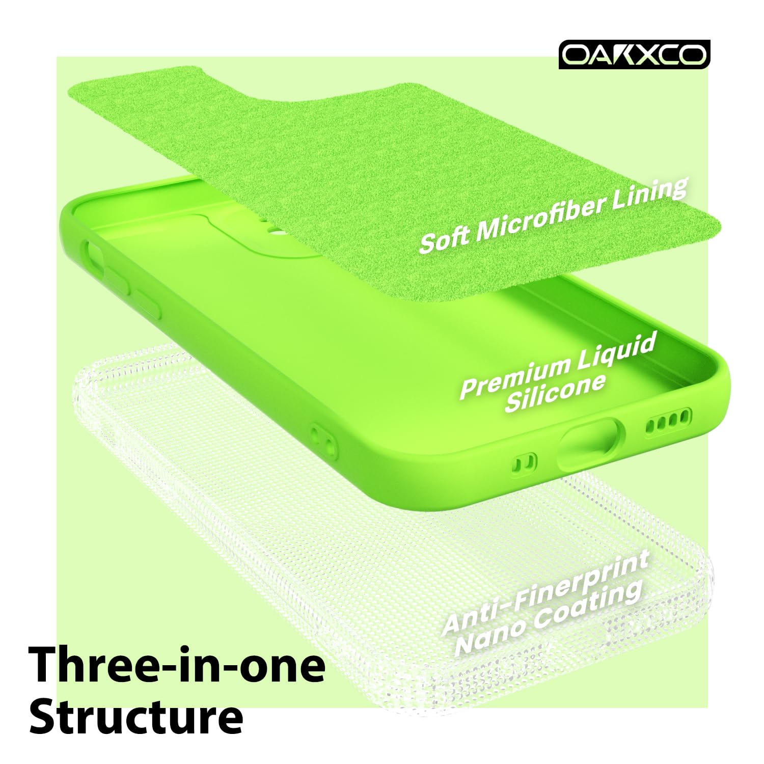 Oakxco For Iphone 12 Mini Case Liquid Silicone, Fluorescent Bright Solid Color, Soft Rubber Gel Elegant Aesthetic Cover, Slim Tp