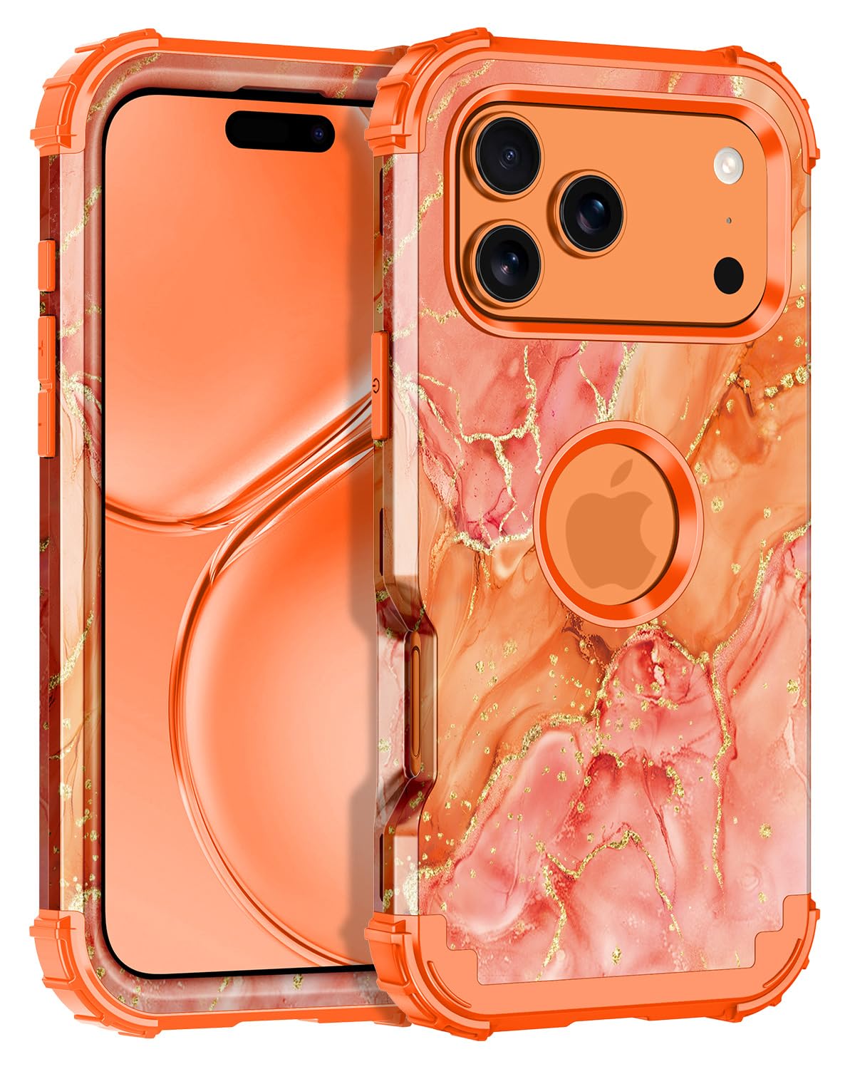 Casetego for iPhone 17 Pro Case,Three Layer Heavy Duty Sturdy Shockproof Protection Full Rugged Hard PC+Soft TPU Bumper Protecti