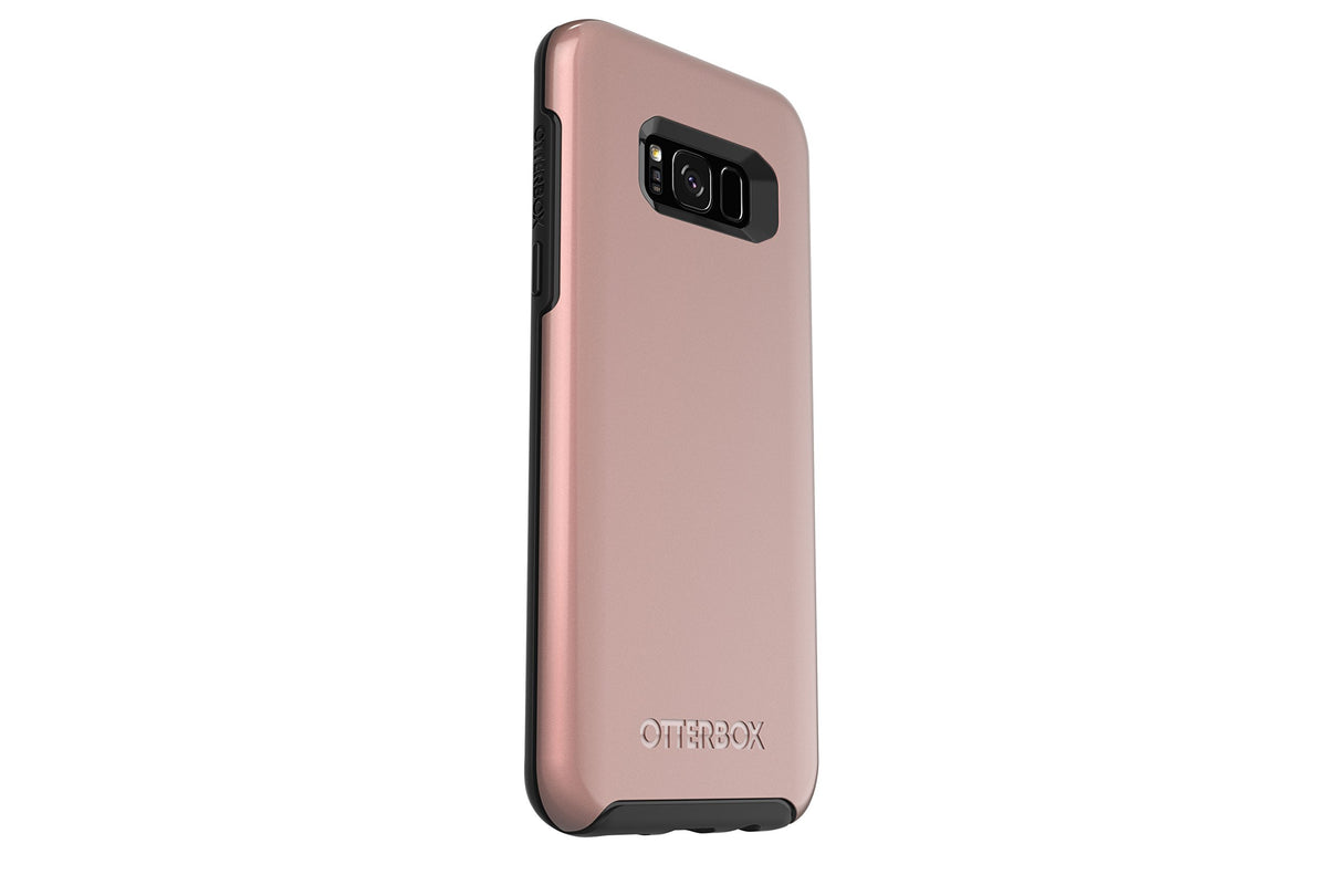 Otterbox Symmetry Series For Samsung Galaxy S8+   Retail Packaging   Pink Gold (Black/Pink Gold Graphic)