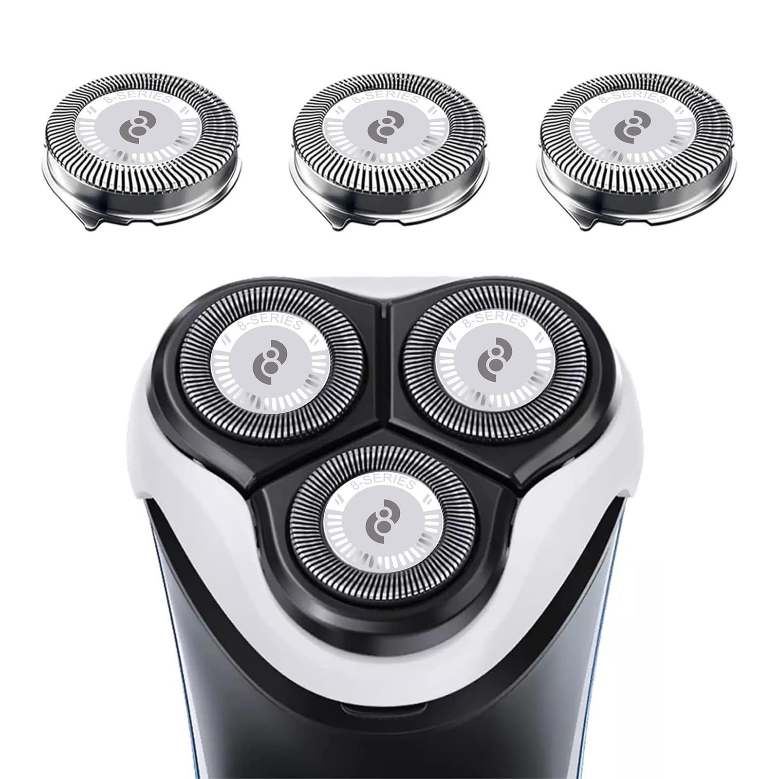 Tuokiy Replacement Heads Compatible With Phlips Norelco Hq8 Shaver, Hq8 Blades, Compatible With Philips Norelco Aquatec Shavers