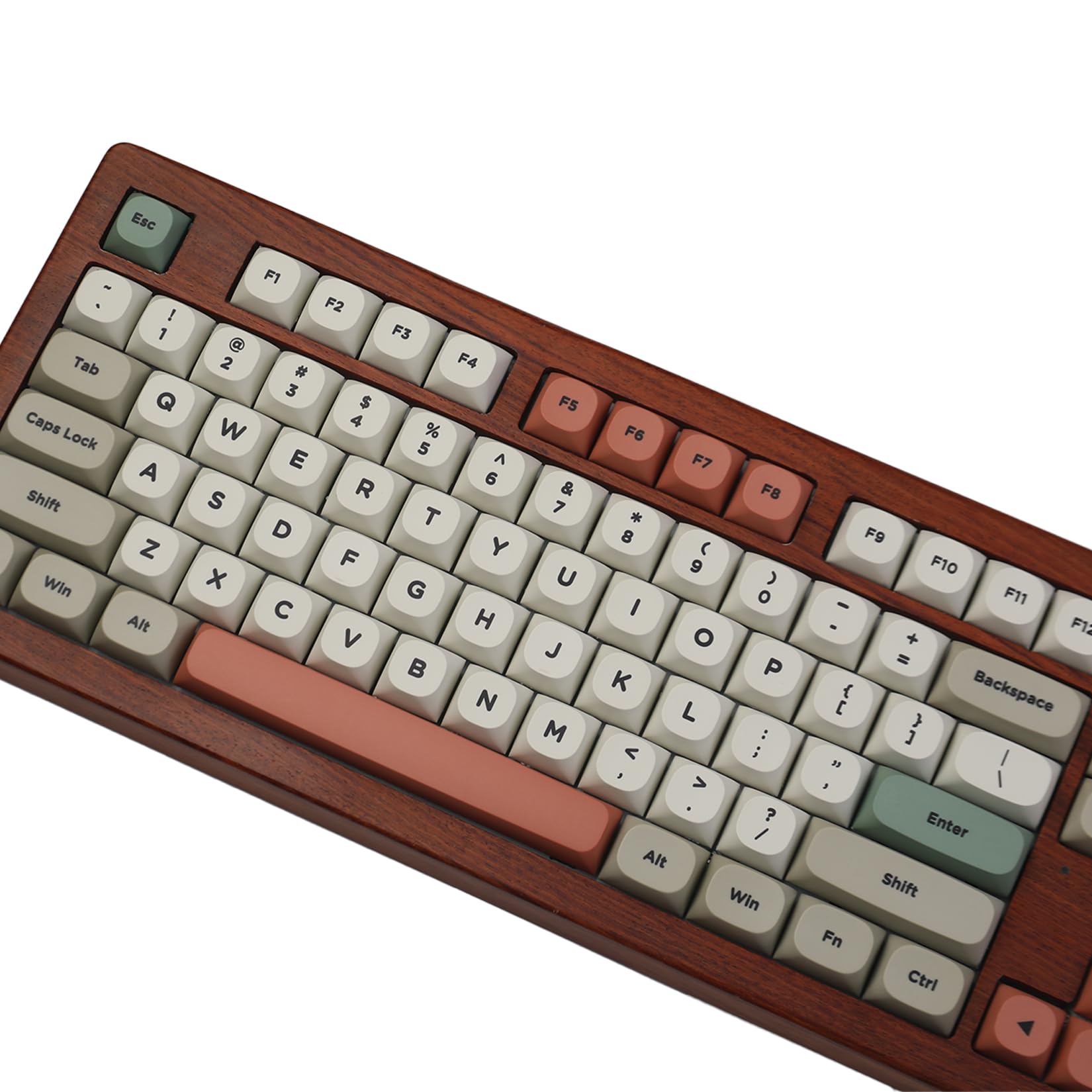 Retro 9009 Keycaps Ma Profile For Mechanical Keyboard 60% 65% 75% Dye Sub Pbt Keycaps Set Gray Red Green 142 Keys Custom Gaming