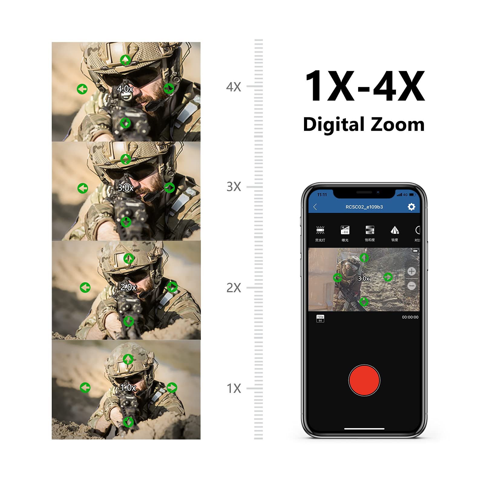 Runcam Scopecam2 4K Airsoft Camera Wifi Waterproof 4Xdigital Zoom Hd Mini Video Camera For Airsoft Paintball Hunting Tactical Tr