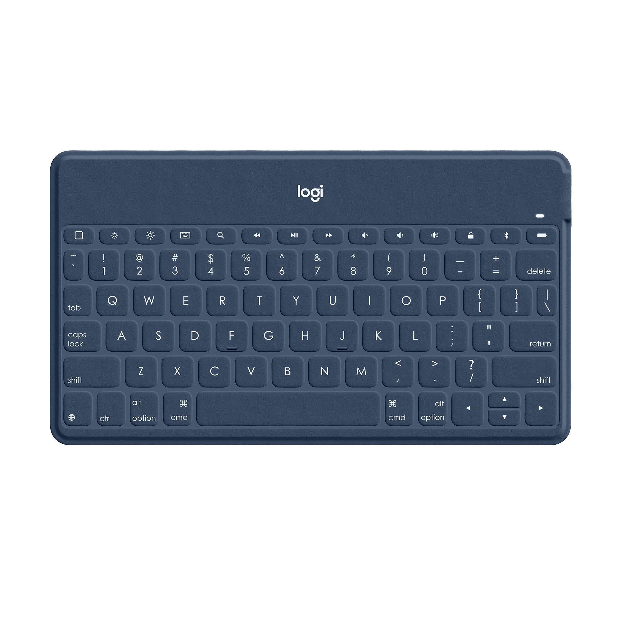 Logitech Keys-to-Go Super-Slim and Super-Light Bluetooth Keyboard for iPhone, iPad, Mac and Apple TV, Including iPad Air 5th Gen