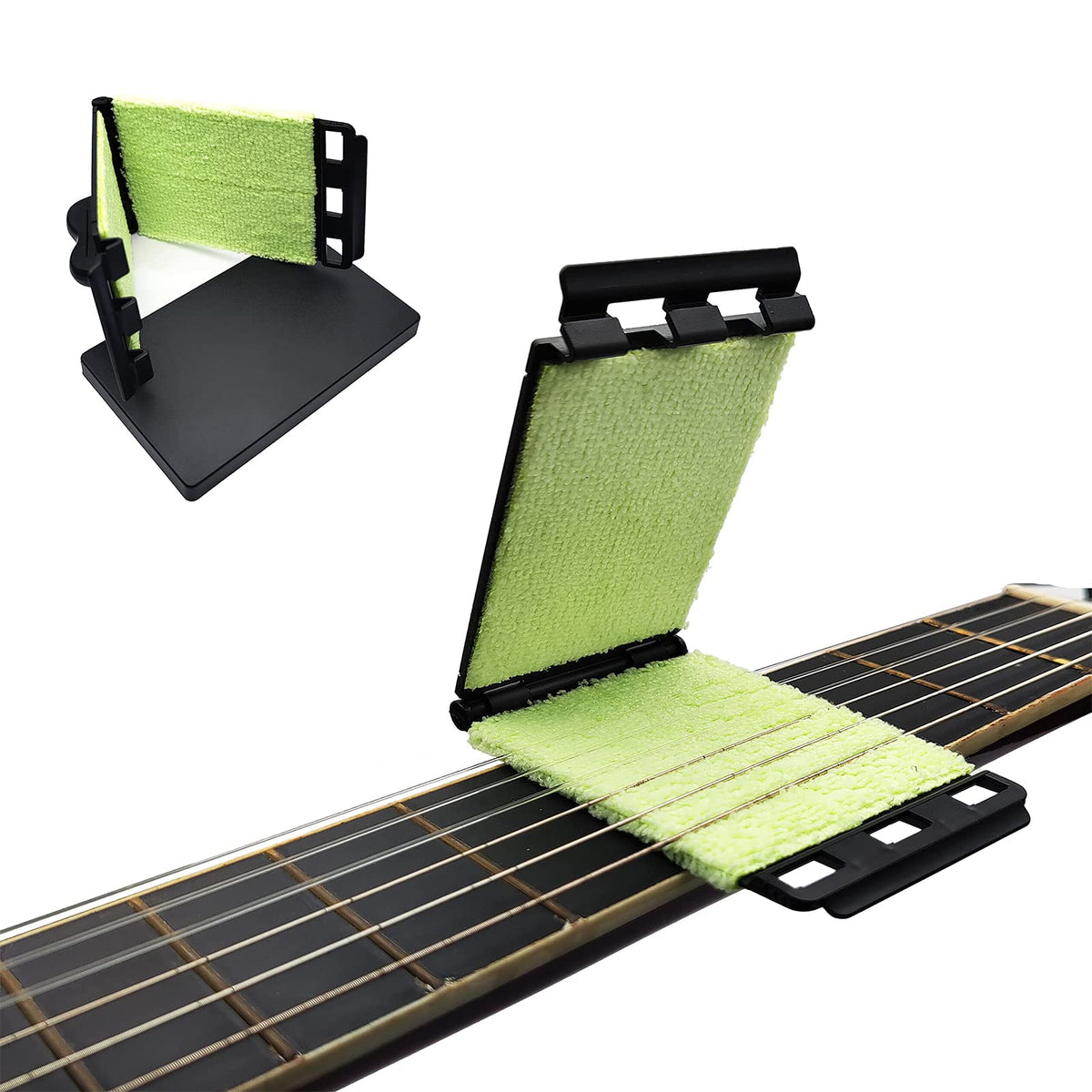 Harpfeas 2 Pcs Guitar String Cleaner, Used For Cleaning String And Fretboard, Guitar Fretboard Cleaning Maintenance Care Kit For