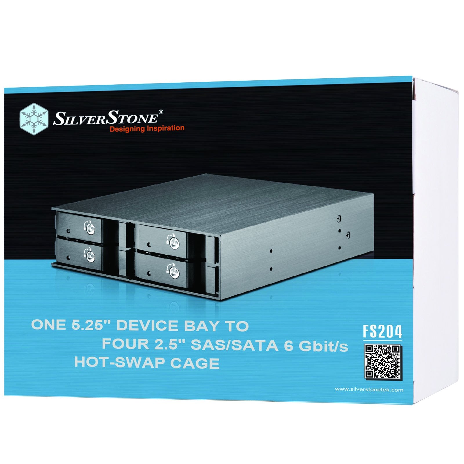 Silverstone Technology Silverstone 5.25'' To Four 2.5'' Device Bay Sata/Sas Support Fs204B Components Other