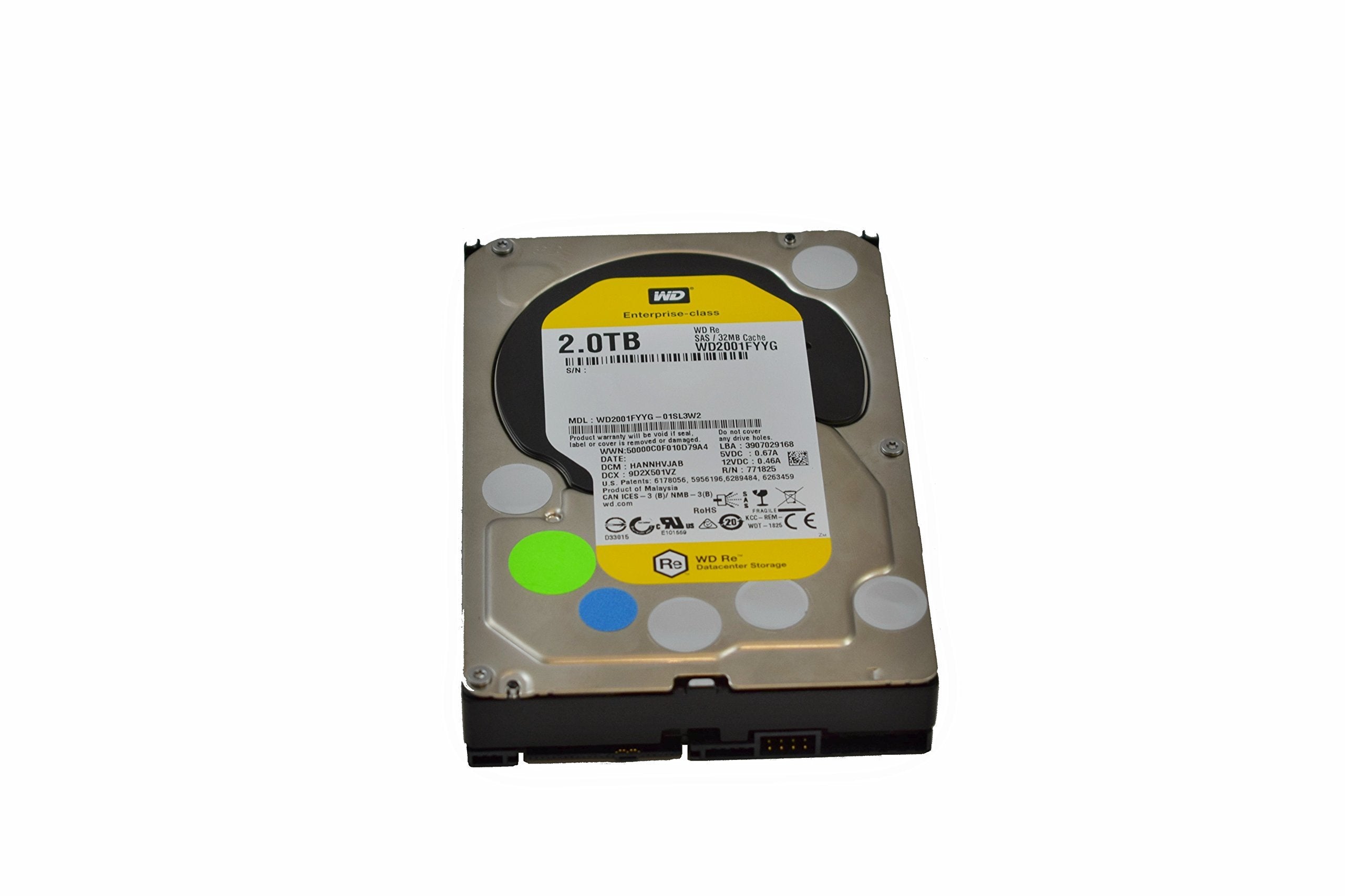 Wd Re Sas 2 Tb Enterprise Hard Drive: 3.5 Inch, 7200 Rpm, Sas, 32 Mb Cache - Wd2001Fyyg