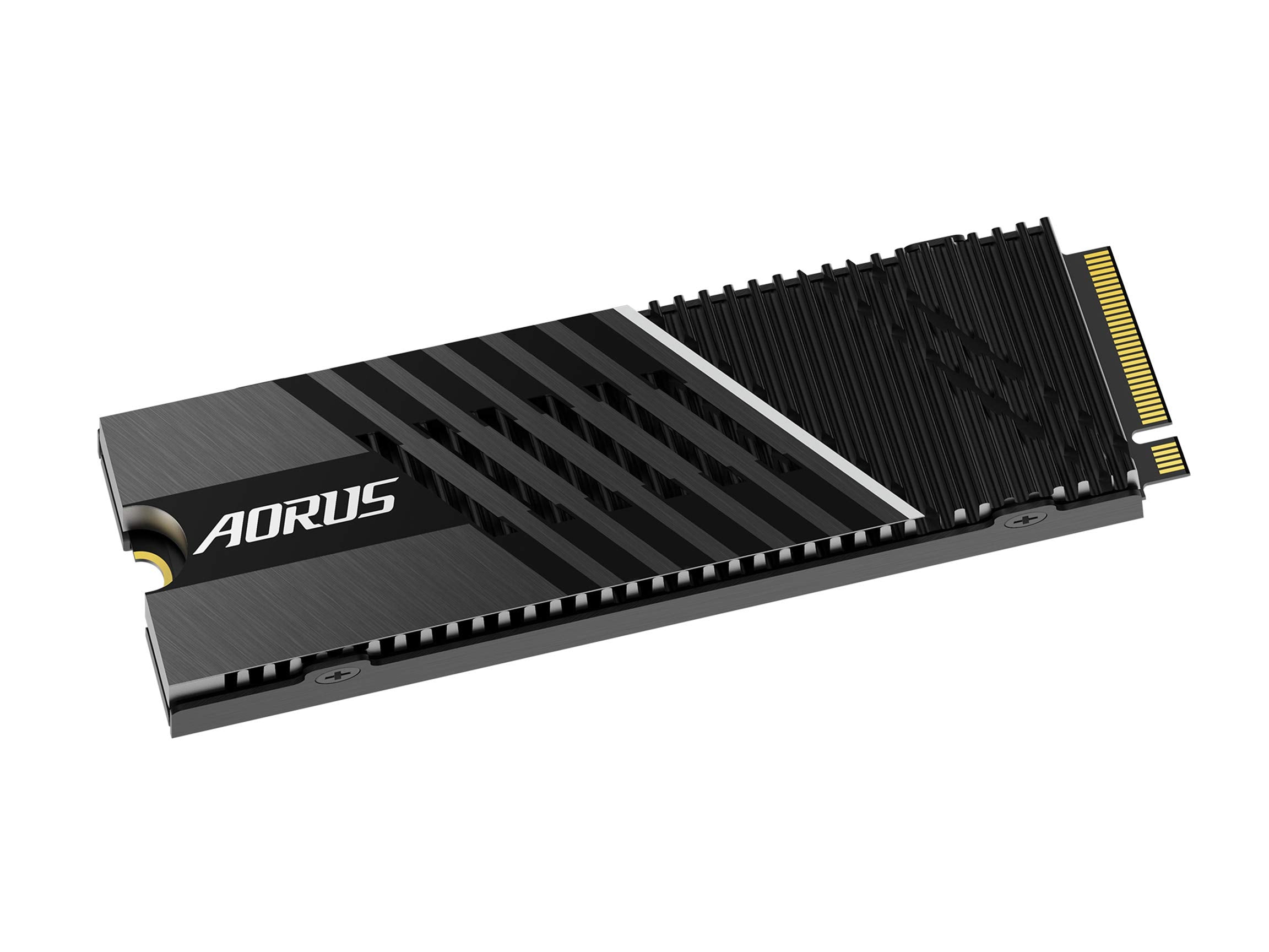 Gigabyte Aorus Gen4 7000S Ssd 1Tb Pcie 4.0 Nvme M.2, Nanocarbon Coated Aluminum Heatsink, 3D Tlc Nand, Ssd Gp-Ag70S1Tb