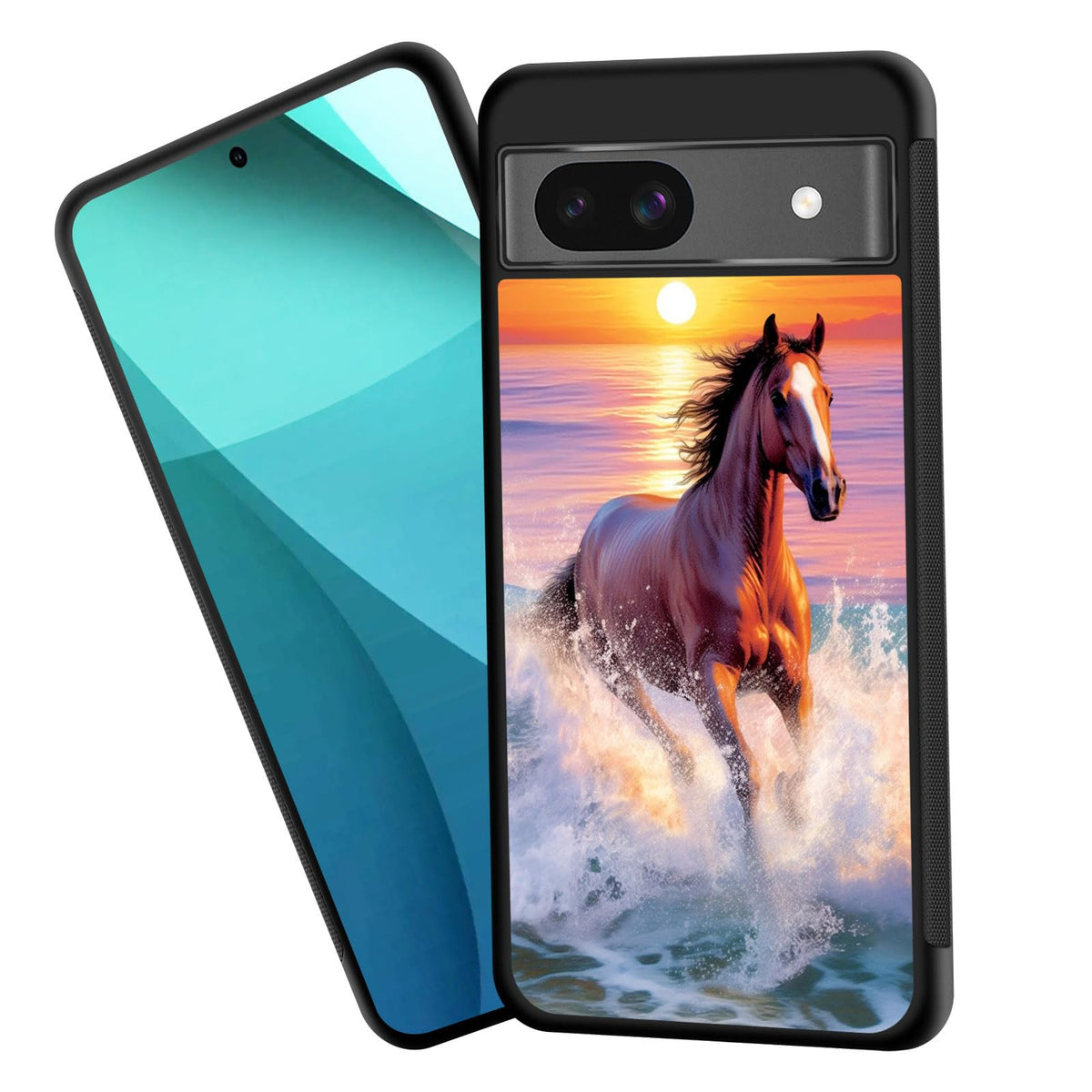 Zqlplzr For Pixel 8A Case,Tire Anti-Skid Edges Cute Design Shockproof Bumper Full Protection Back Cover For Google Pixel 8A 6.1 