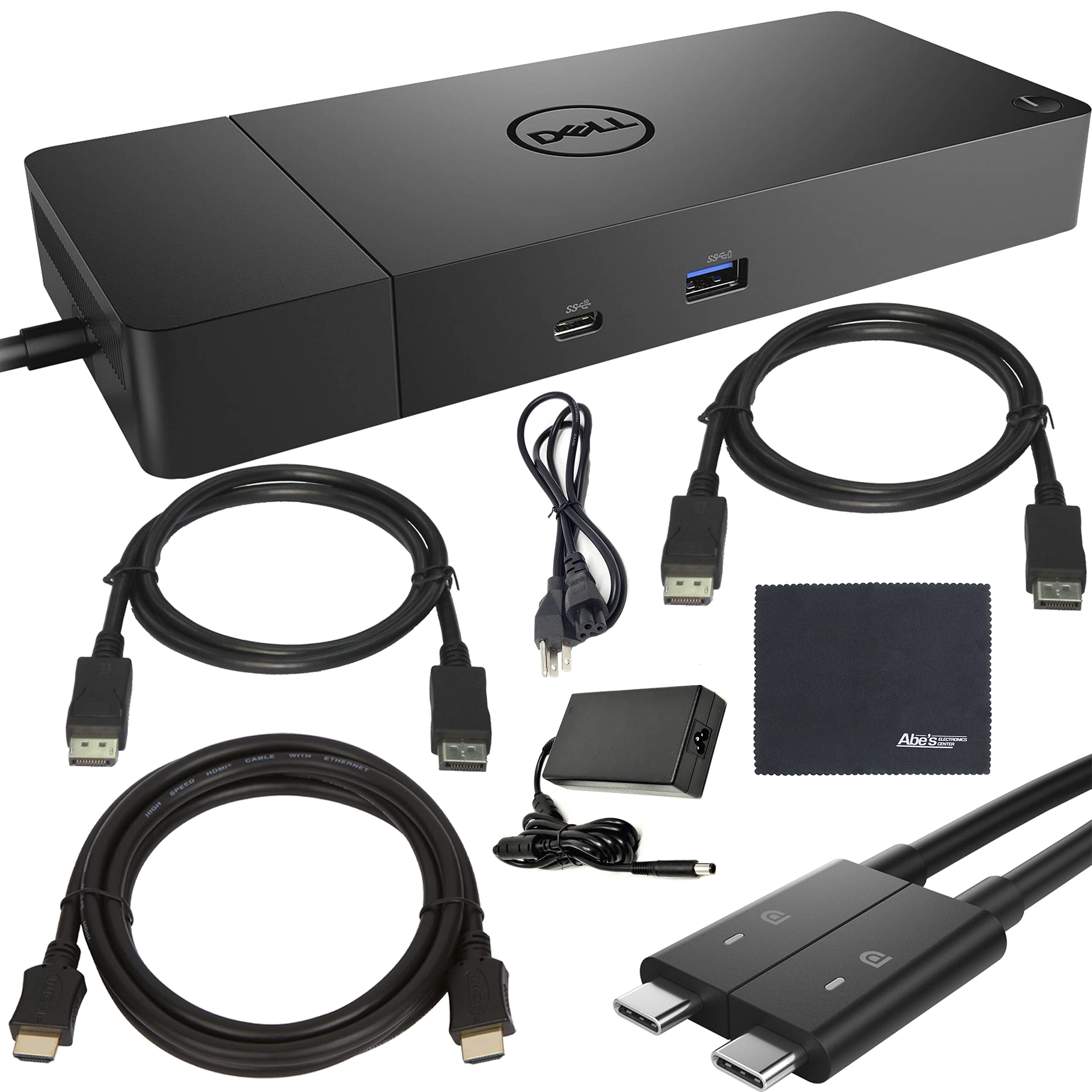 Dell WD19DCS WD19 DCS Performance Docking Station with Up to 210W Power Supply, Dock + ZoomSpeed HDMI Cable + 2 x ZoomSpeed Disp