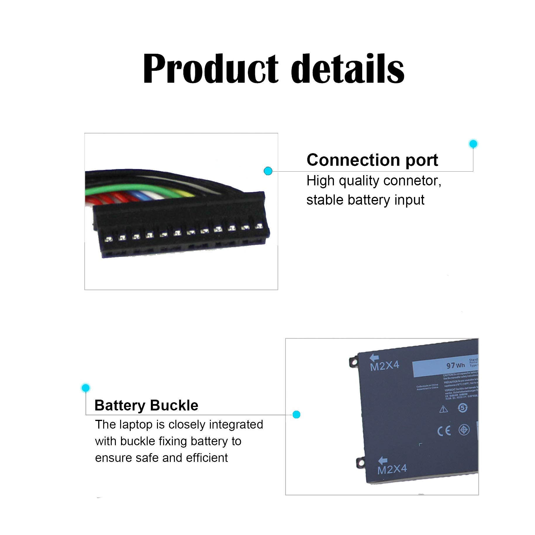 Besell 97Wh 6Gtpy Laptop Battery For Dell Xps 15 9560 9570 9550 7590 Precision 5510 5520 5530 Vostro 7500 5Xj28 I7 7700Hq 5D91C