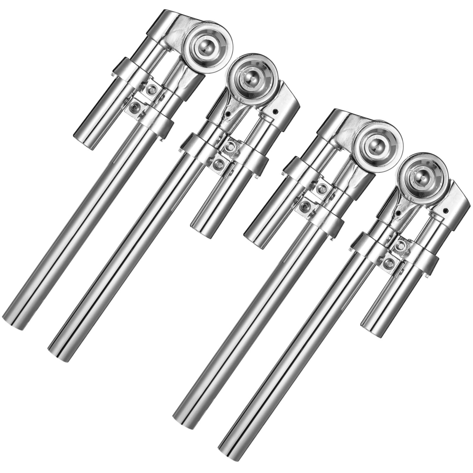 4 Pcs Tom Drum Mount Bracket, Adjustable Metal Tom Mounting Holder Hardware Parts Tom Arm Clamp Replacement for Tom Drum Percuss