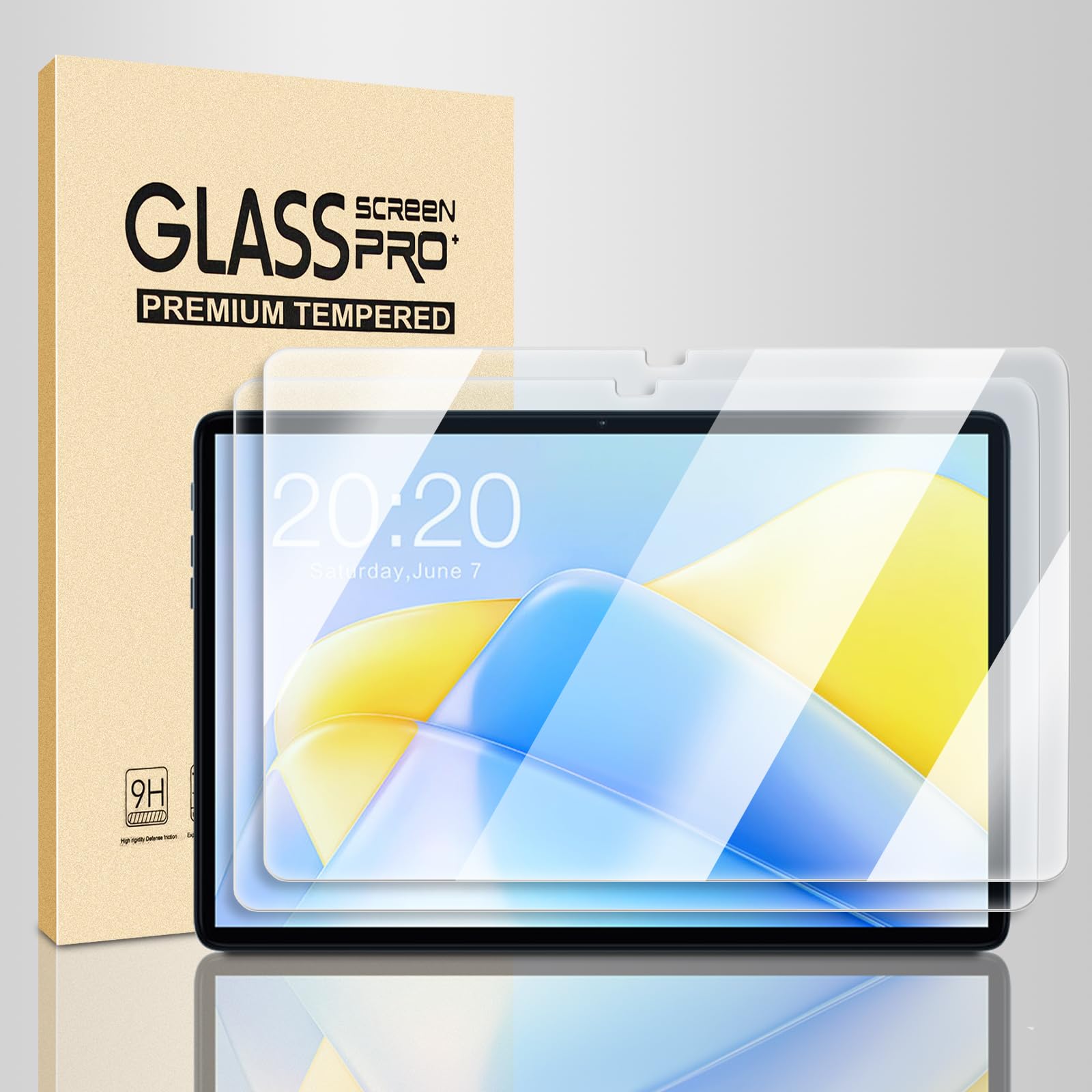 Machizut 2 Packs Tempered Glass Screen Protector Compatible With Teclast P40Hd 10.1 Inch Tablet