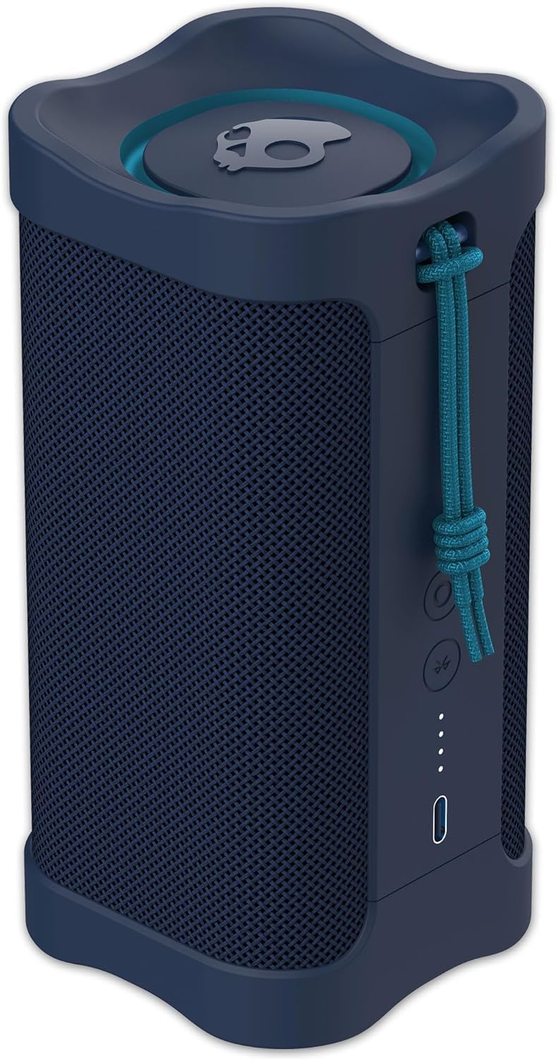Skullcandy Wireless Terrain XT Bluetooth Speaker  IPX7 Waterproof Portable Terrain Speaker with Dual Custom Passive Radiators, 